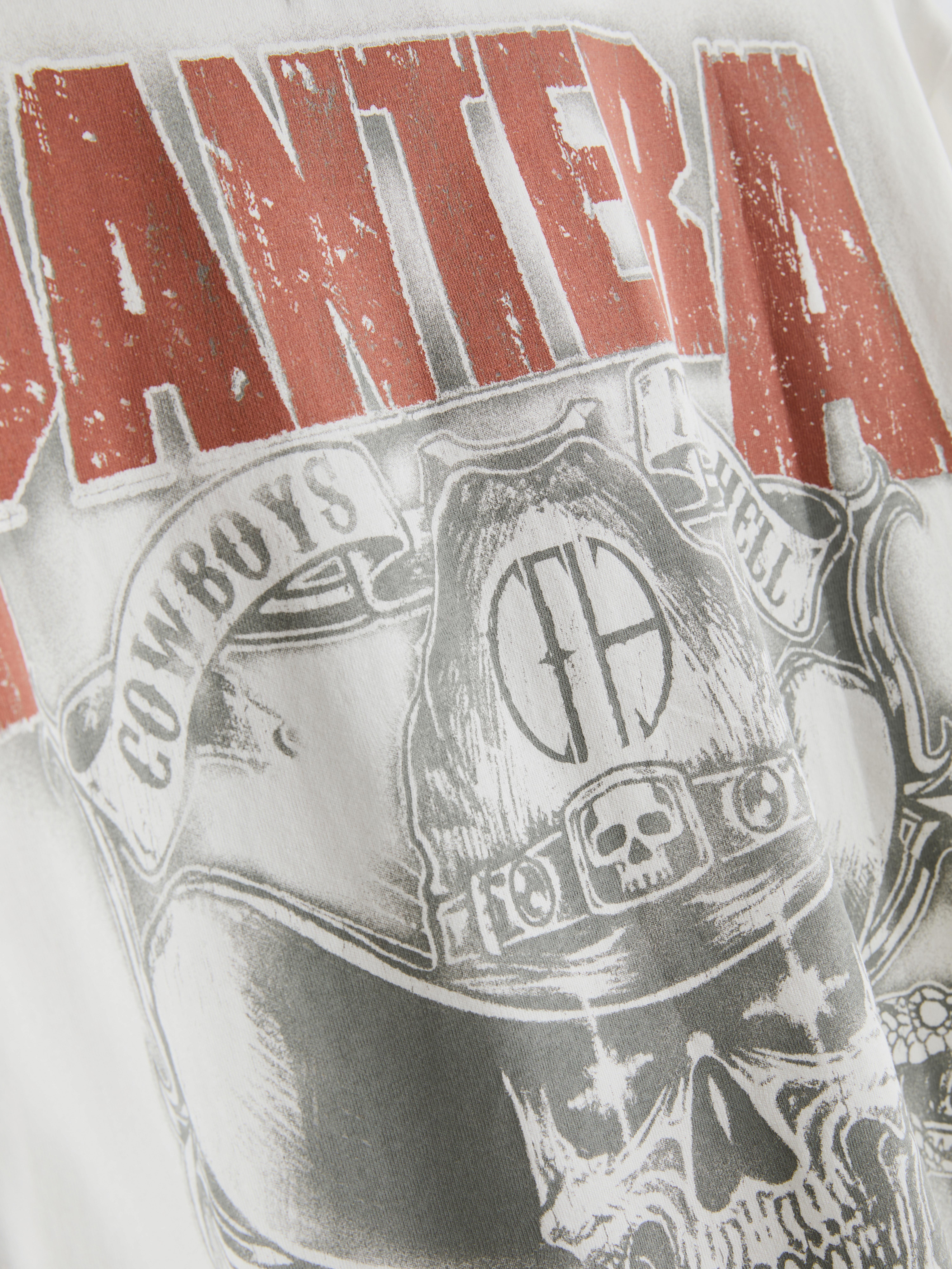 T-shirt met print Pantera