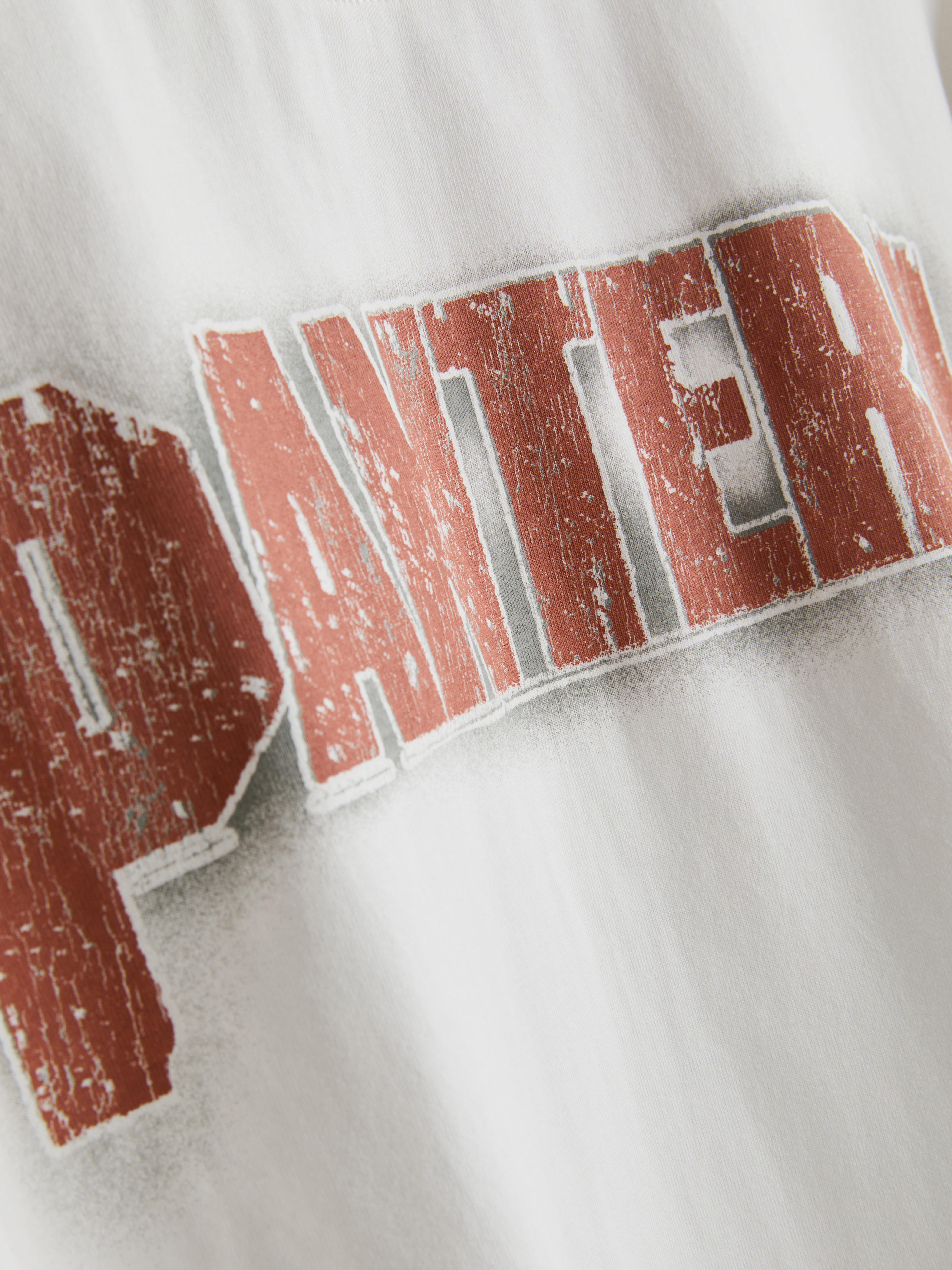 T-shirt met print Pantera