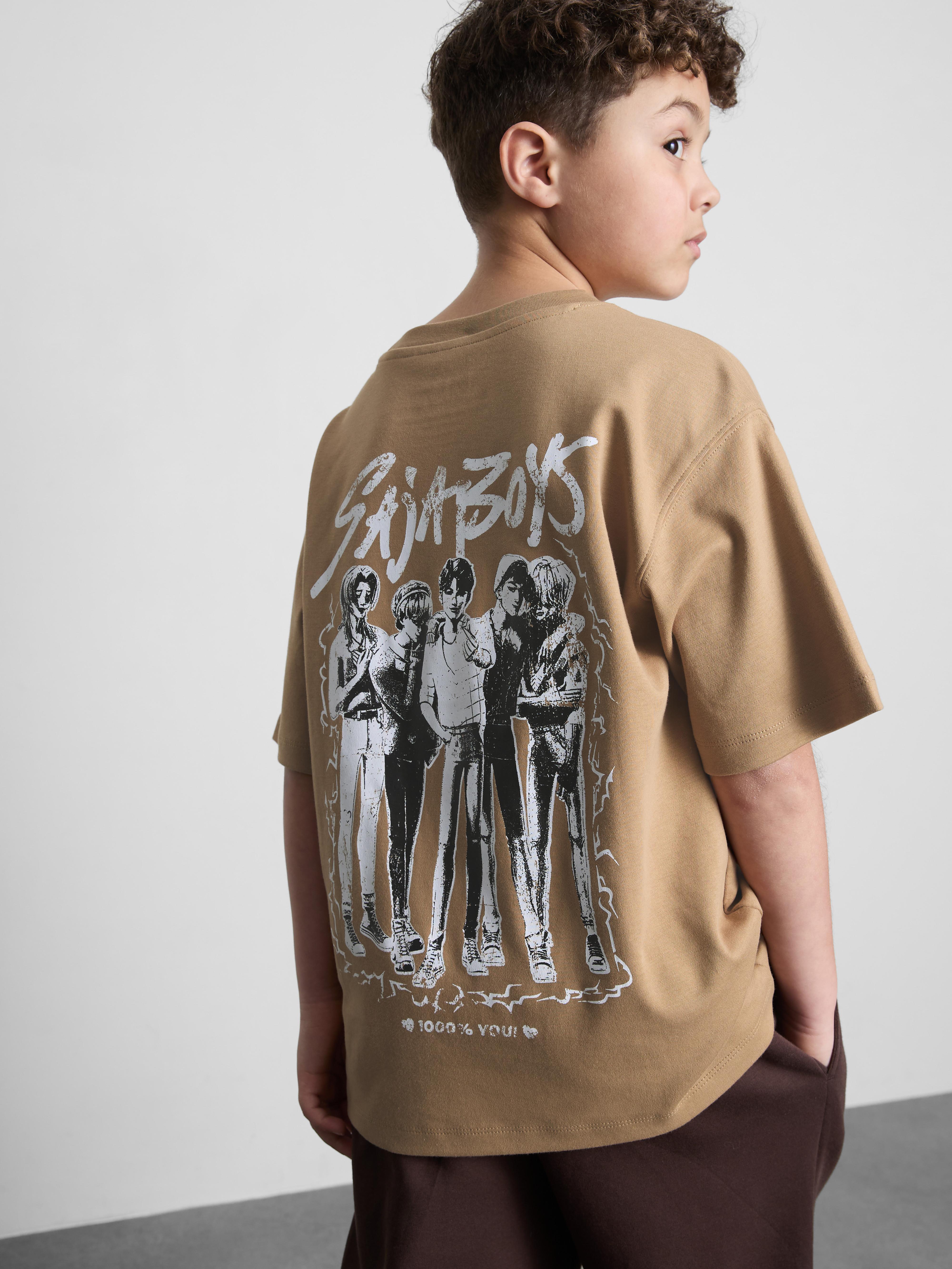 6-15yrs | KPop Demon Hunters Saja Boys Graphic T-Shirt