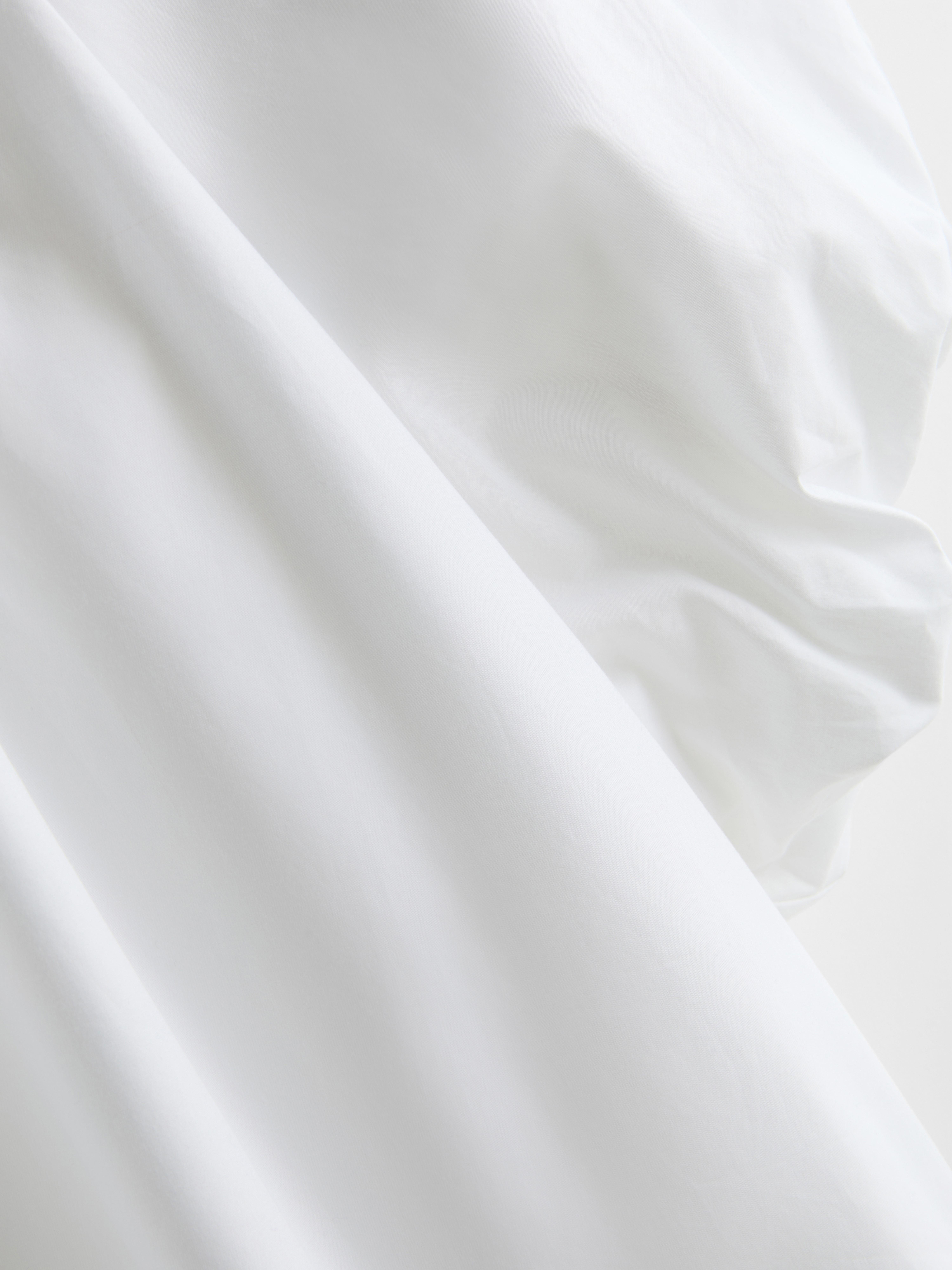 Bluse aus reiner Baumwolle mit Puffärmeln