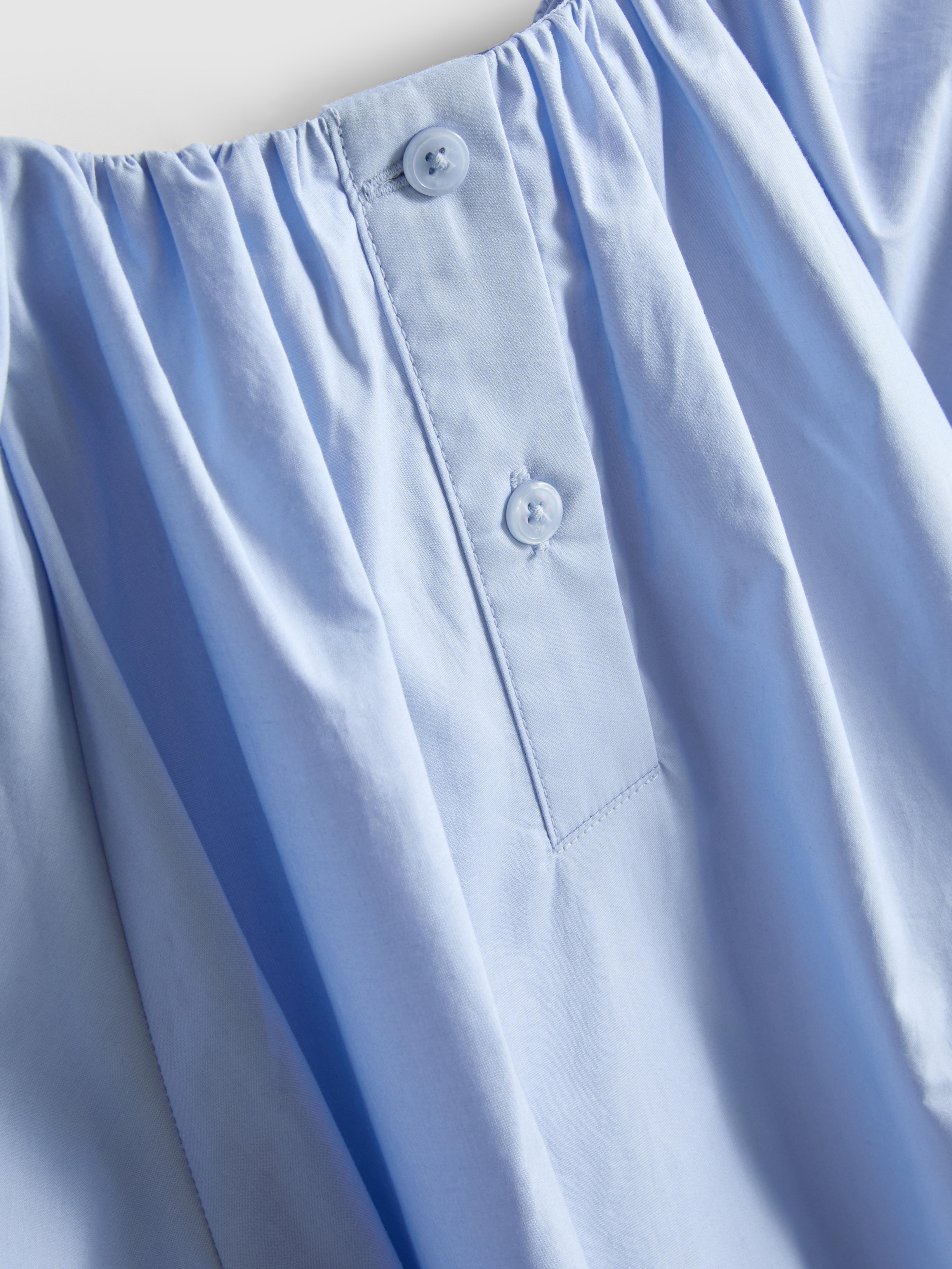 Puur katoenen blouse met pofmouwen