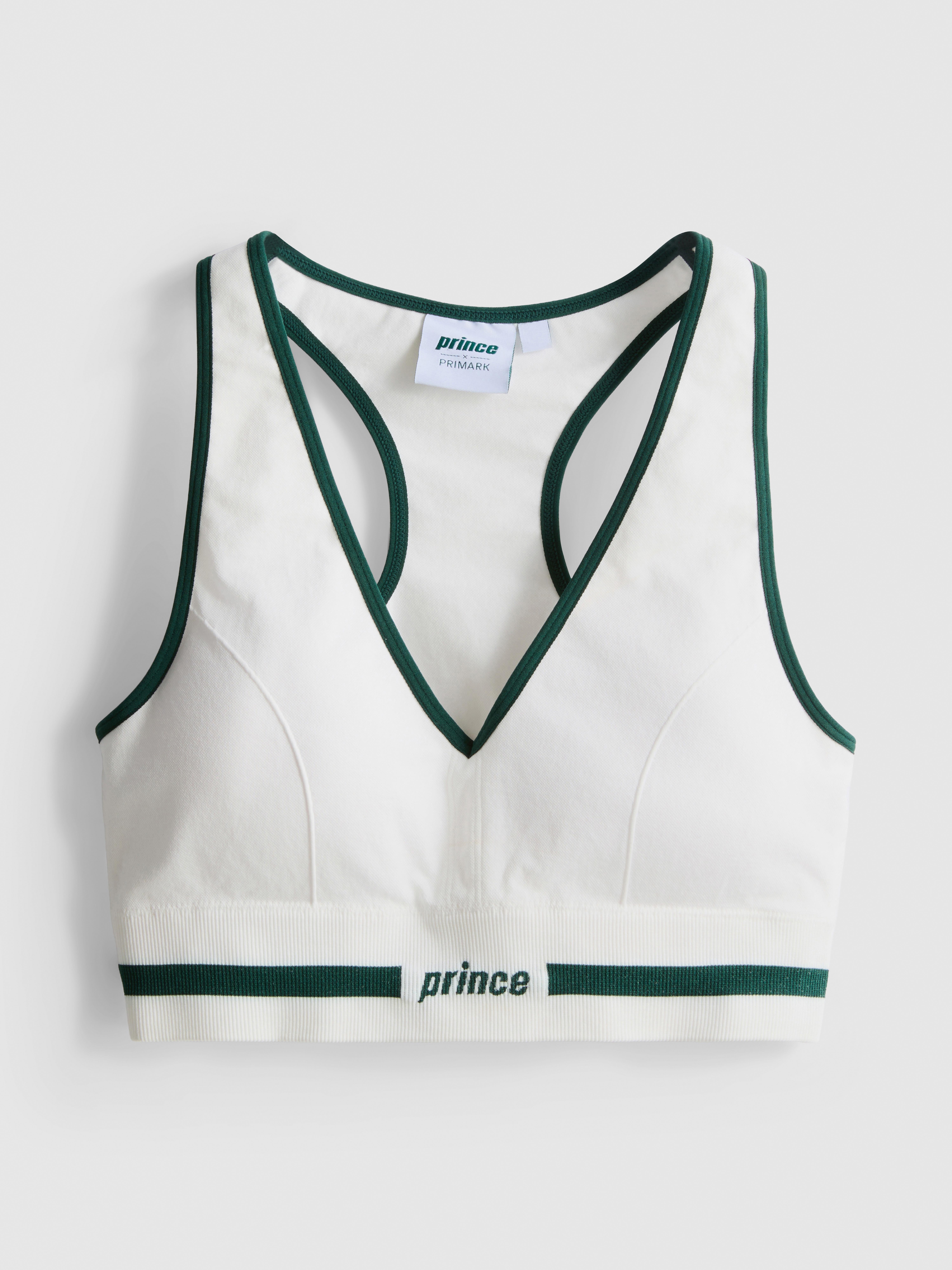 Bezešvý sportovní crop top Prince s výstřihem do V