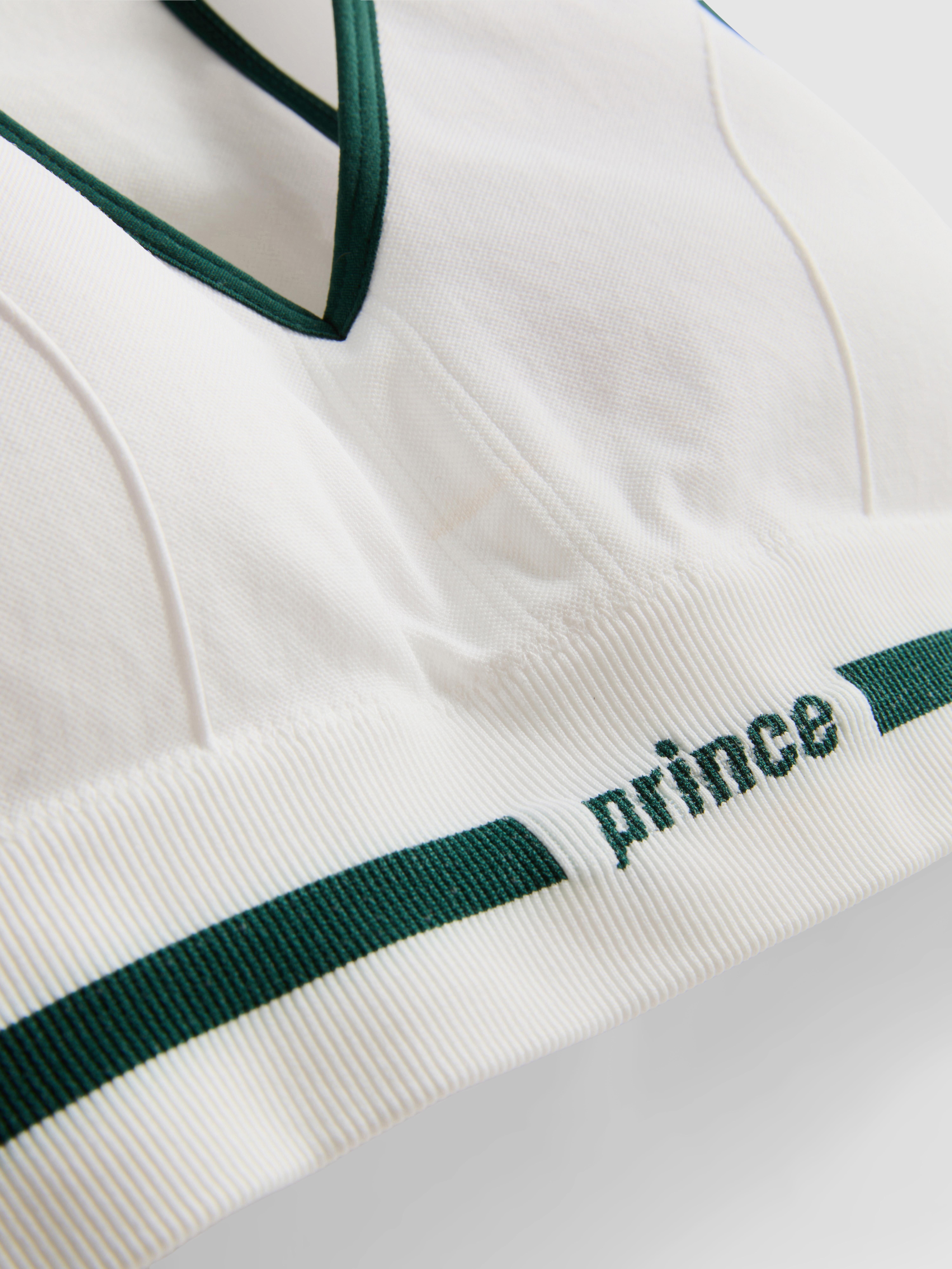 Bezešvý sportovní crop top Prince s výstřihem do V
