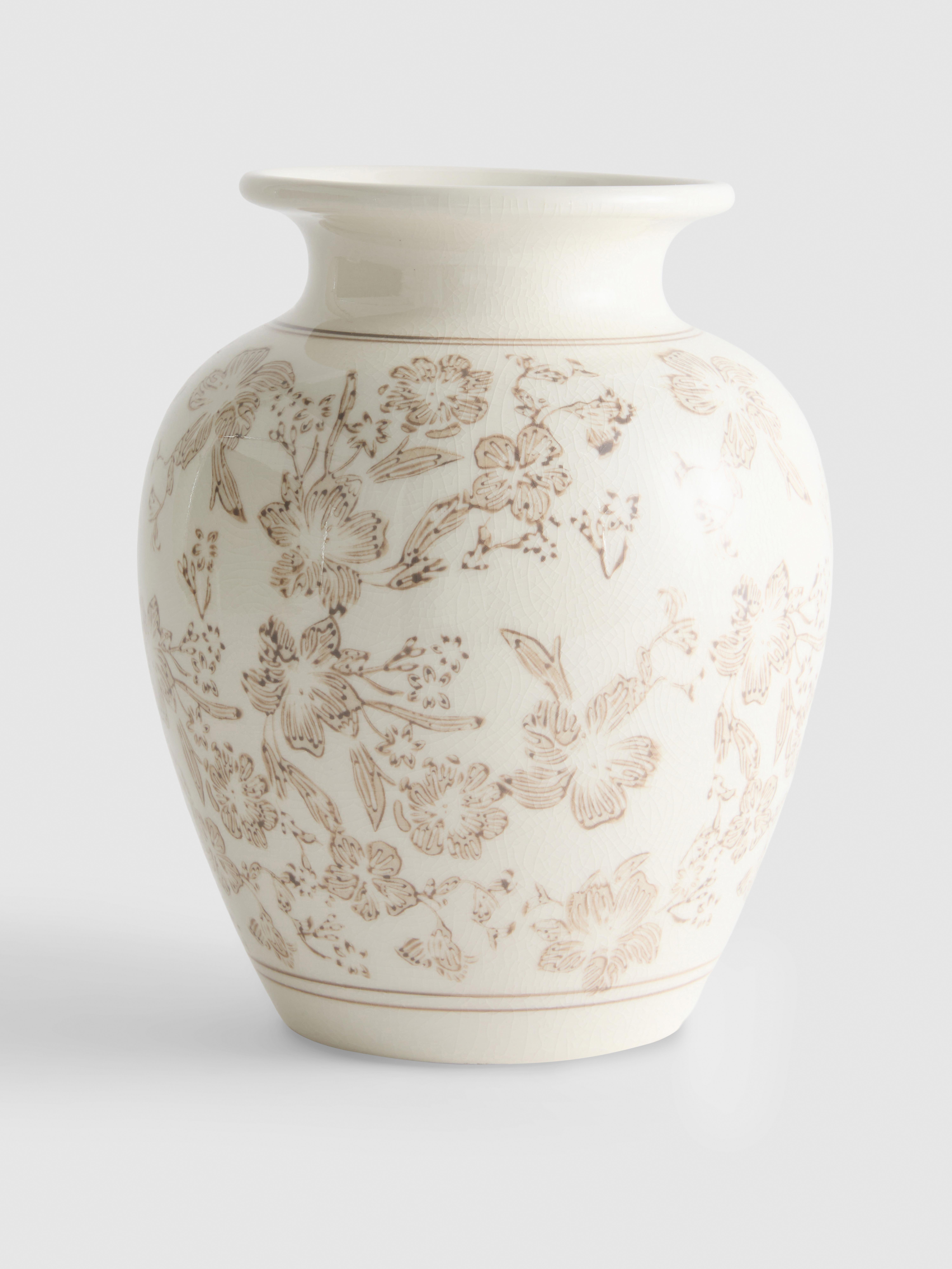 Damask Ceramic Urn Vase