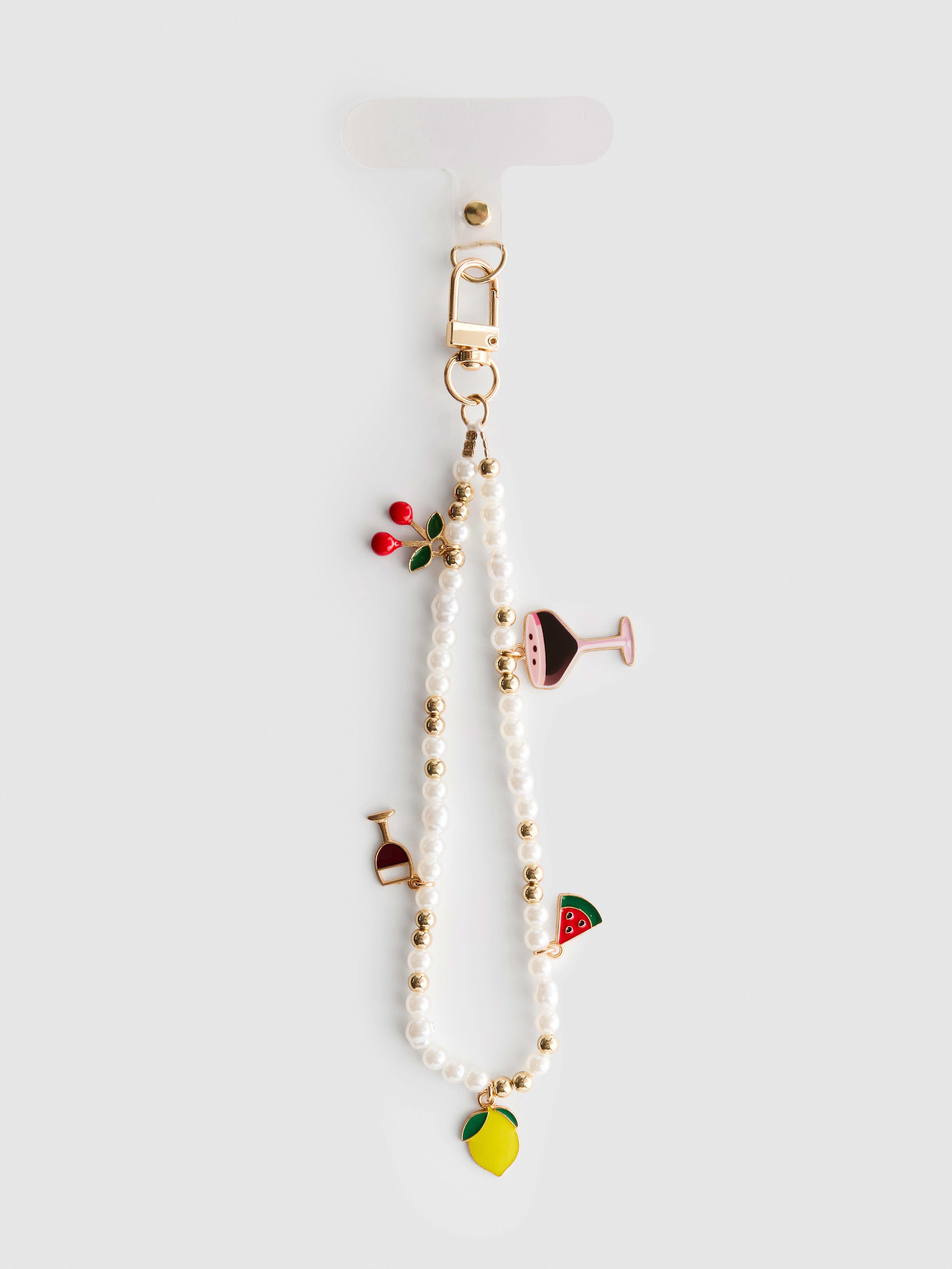 Beaded Charm Phone Wrist Strap