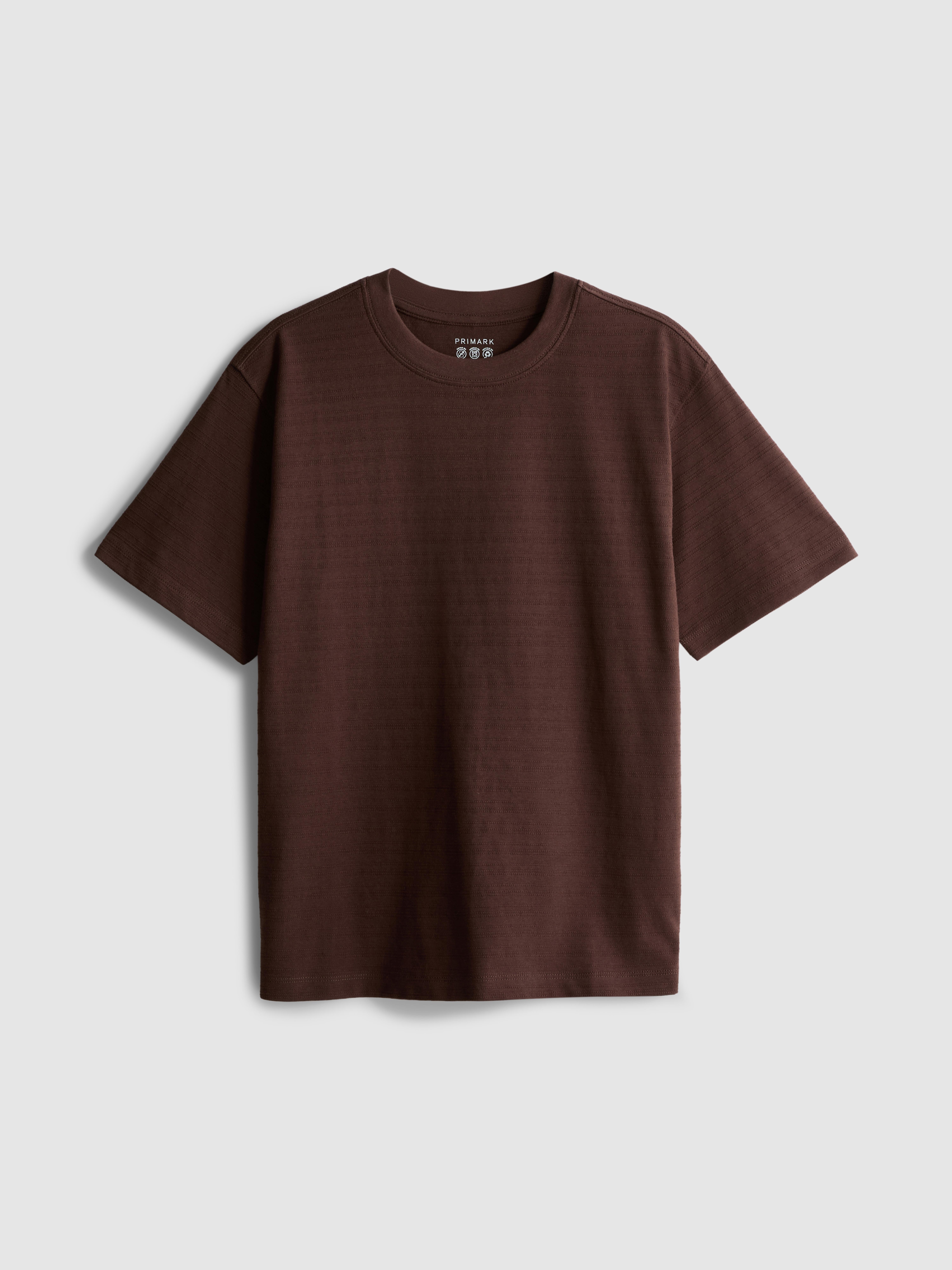 7 - 15 ani | Tricou texturat din bumbac pur, cu dungi