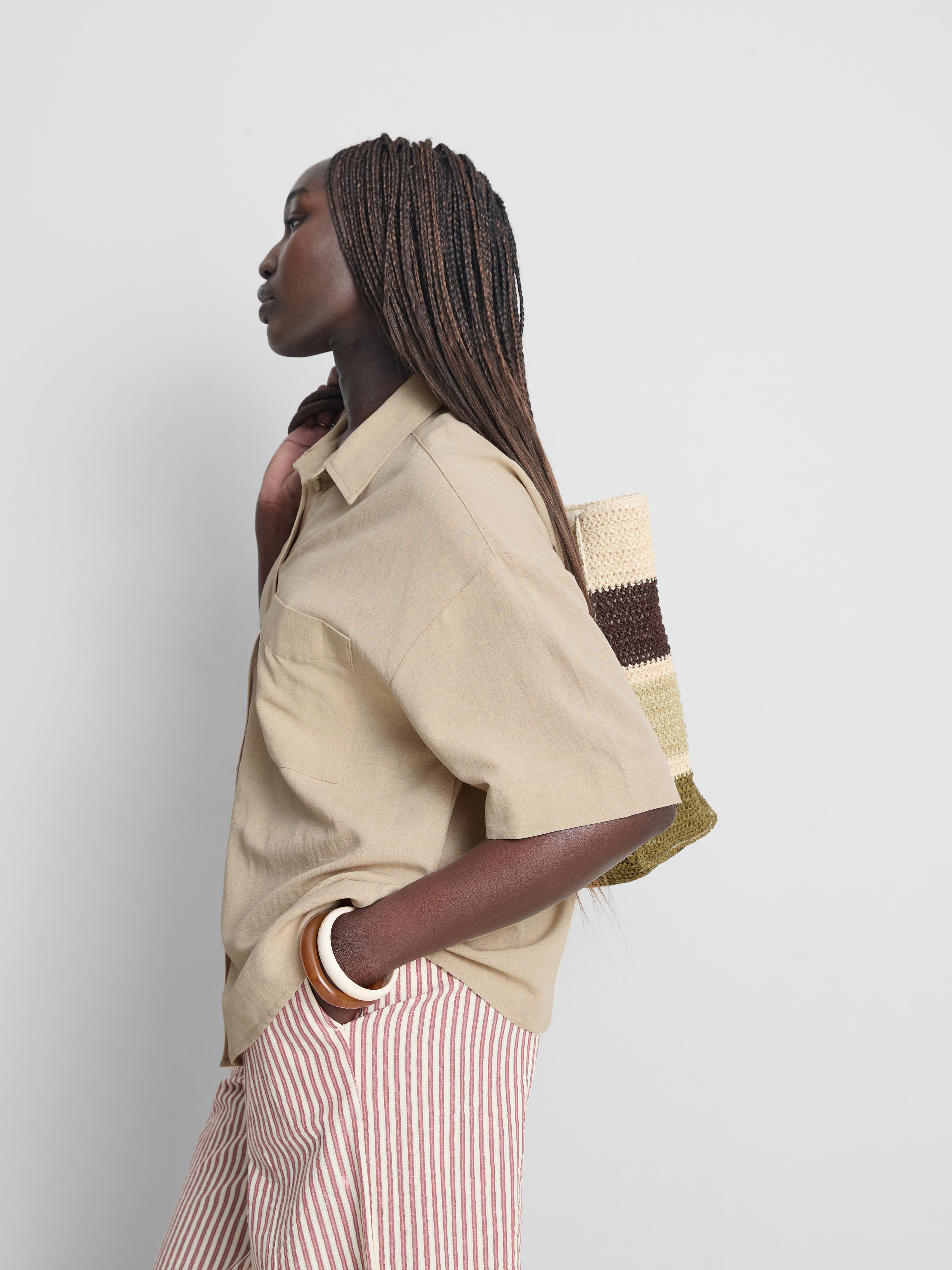 Cotton Blend Patch Pocket Shirt