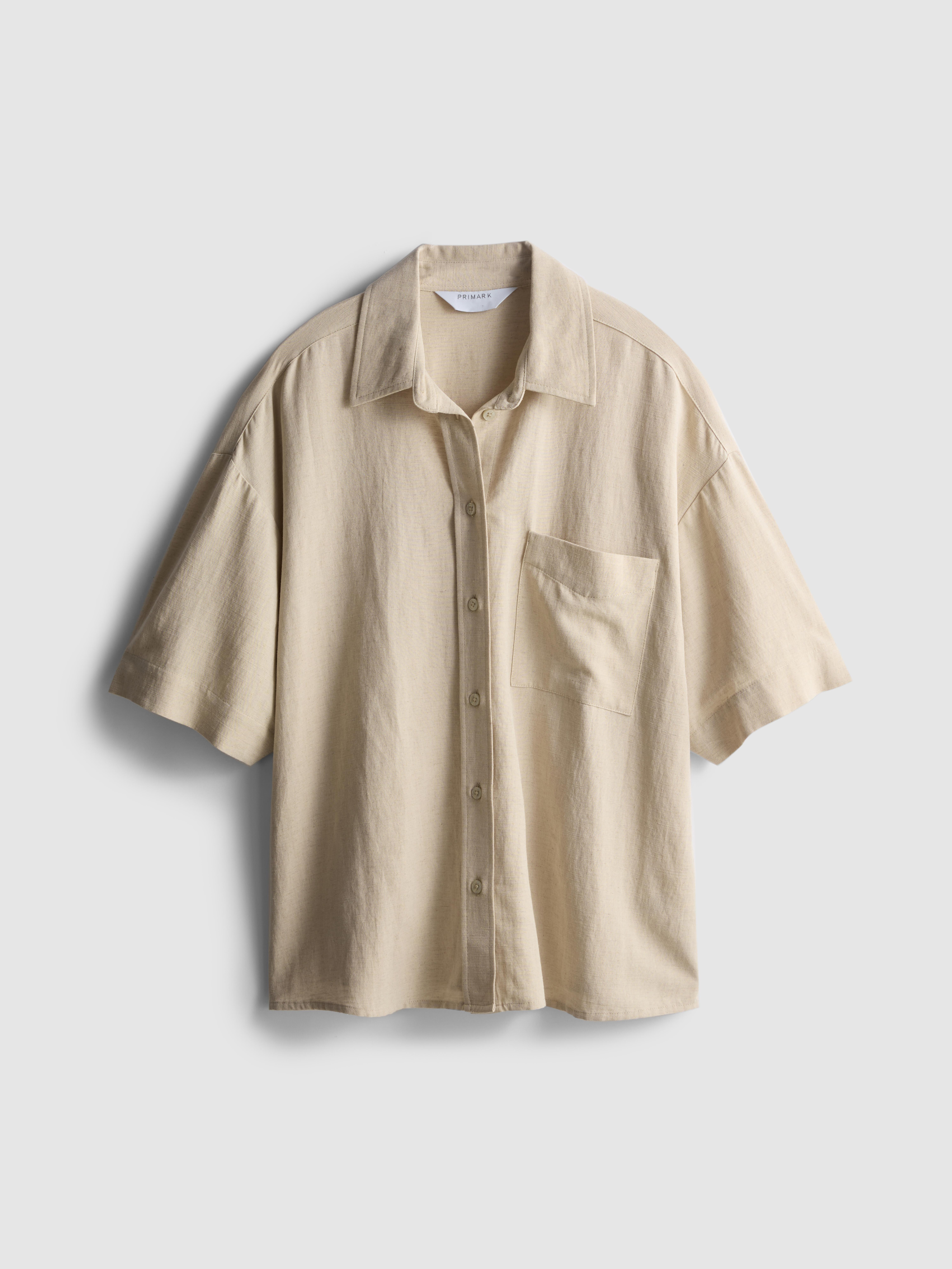 Cotton Blend Patch Pocket Shirt