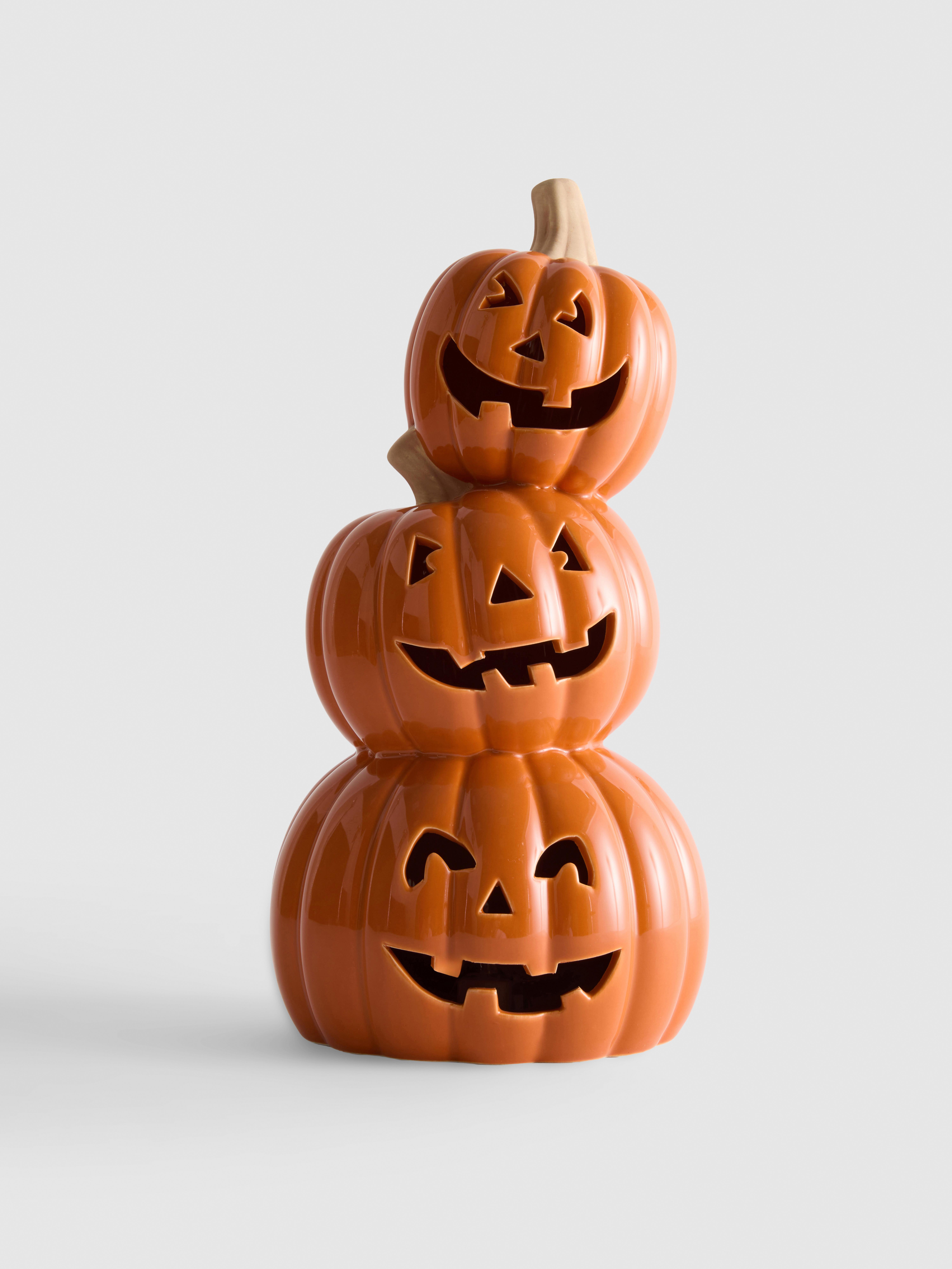 Stacked Pumpkin LED Ornament