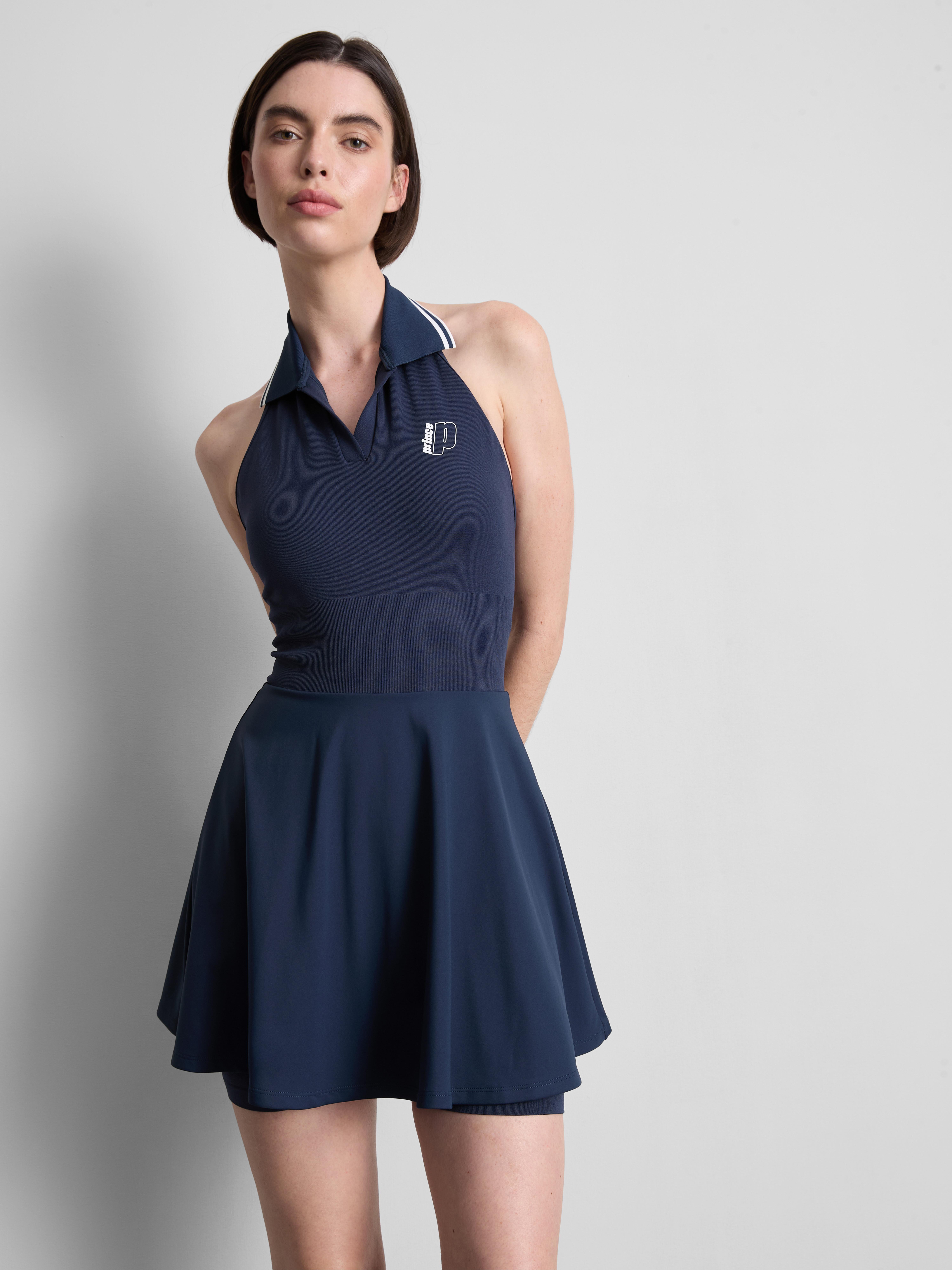 Nahtloses „Prince“ Mini-Tenniskleid