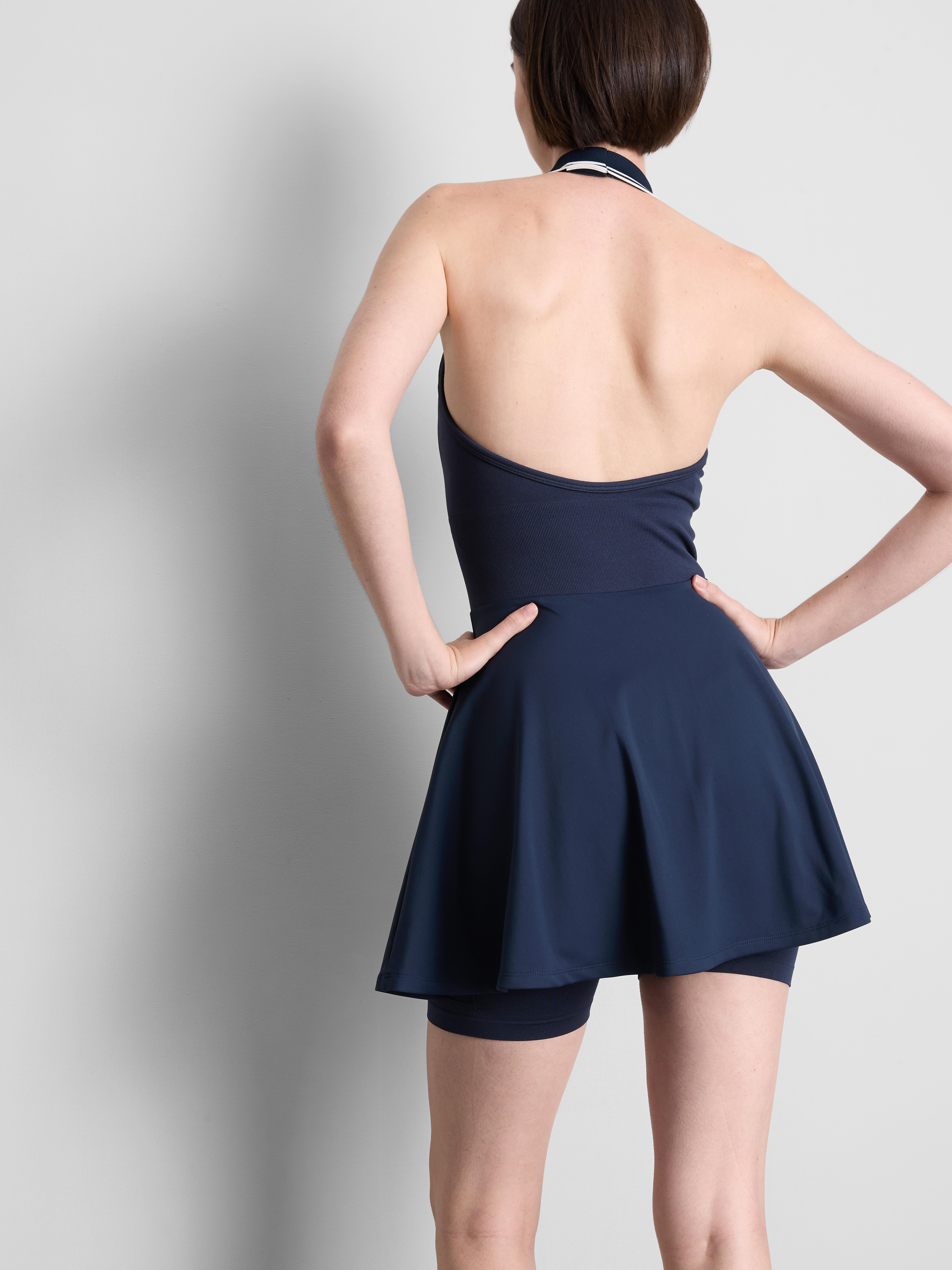 Nahtloses „Prince“ Mini-Tenniskleid