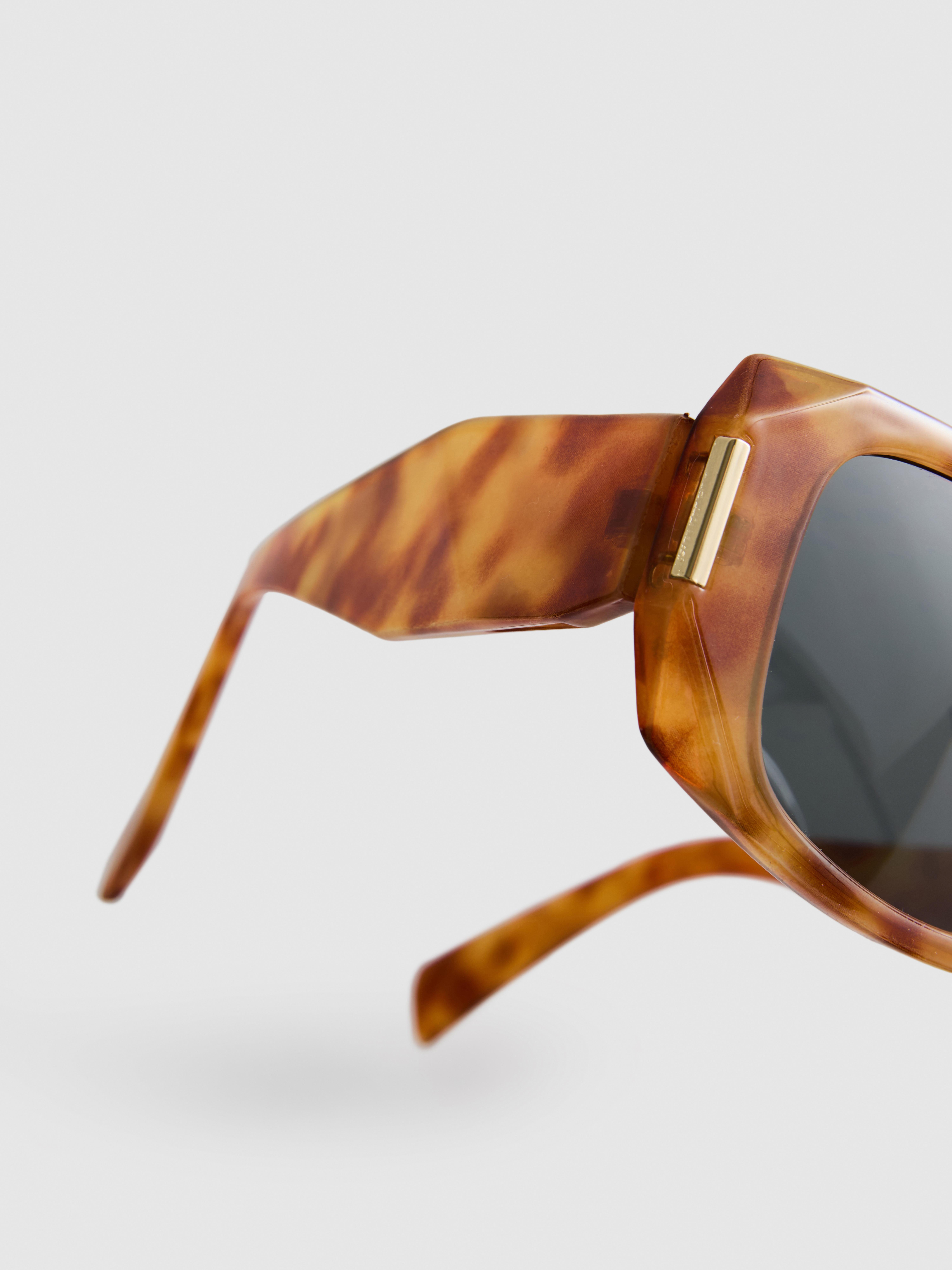 Rectangular Tortoiseshell Sunglasses