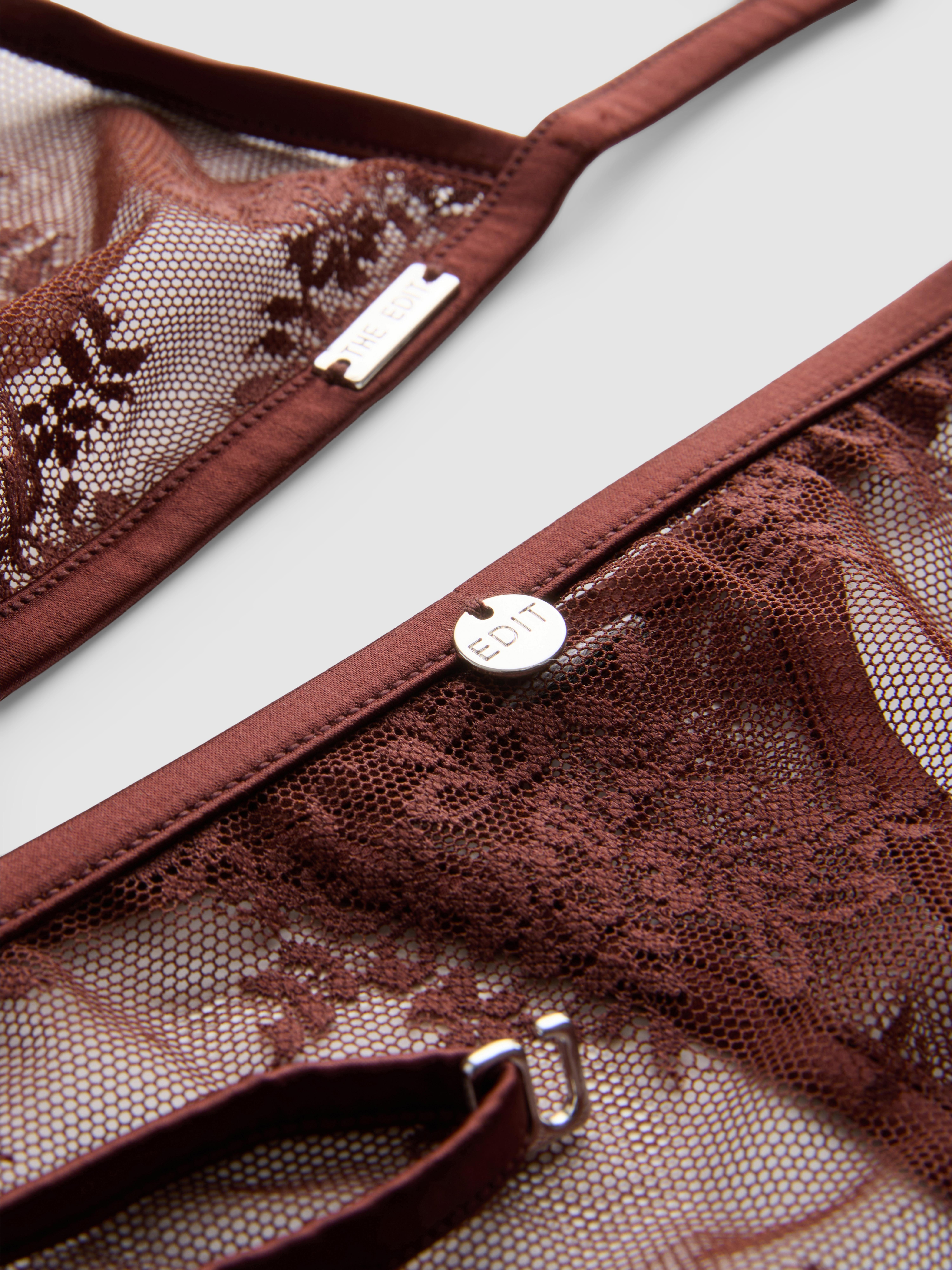 Kanten lingerieset met triangelbralette The Edit