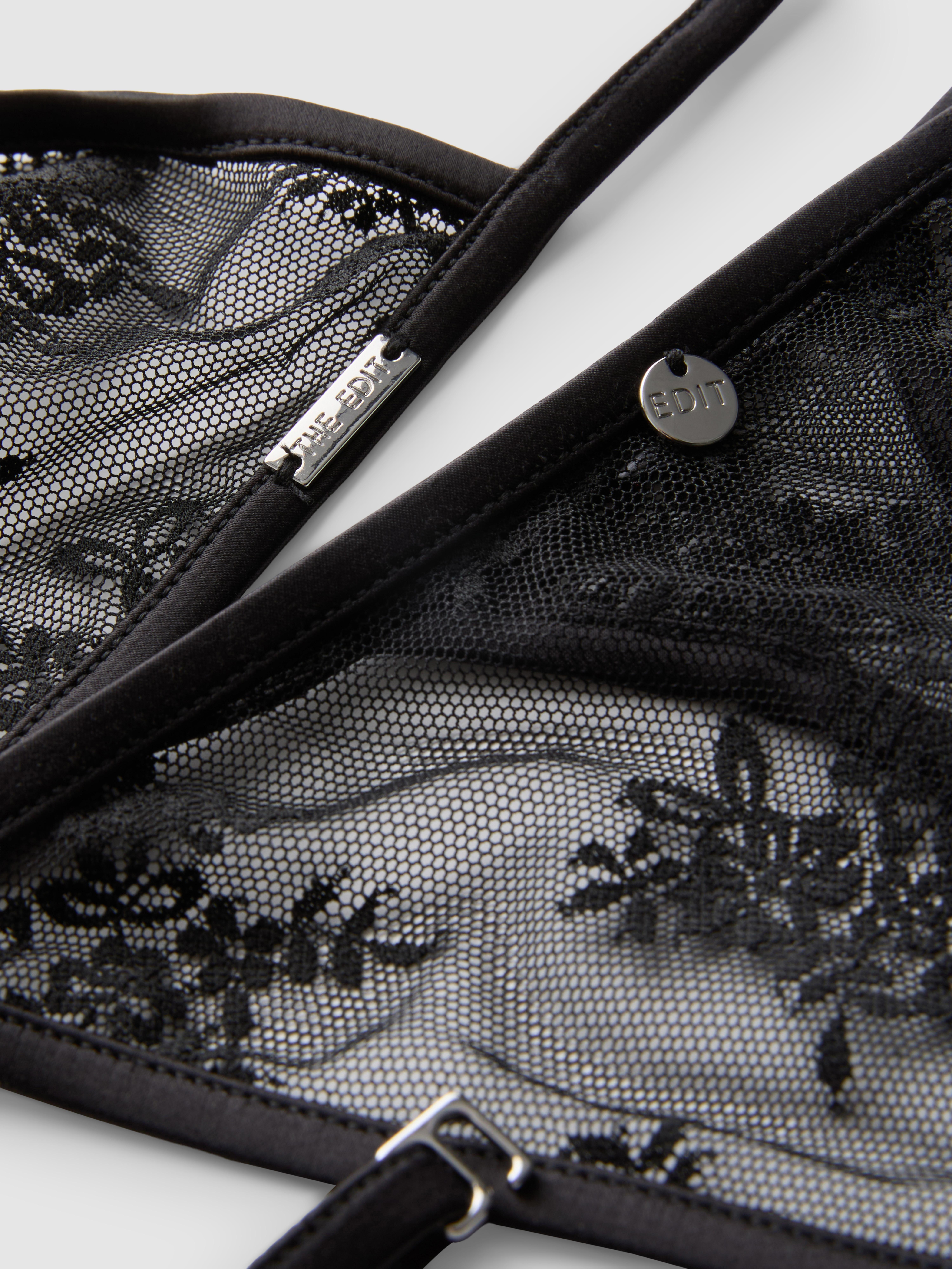 Kanten lingerieset met triangelbralette The Edit
