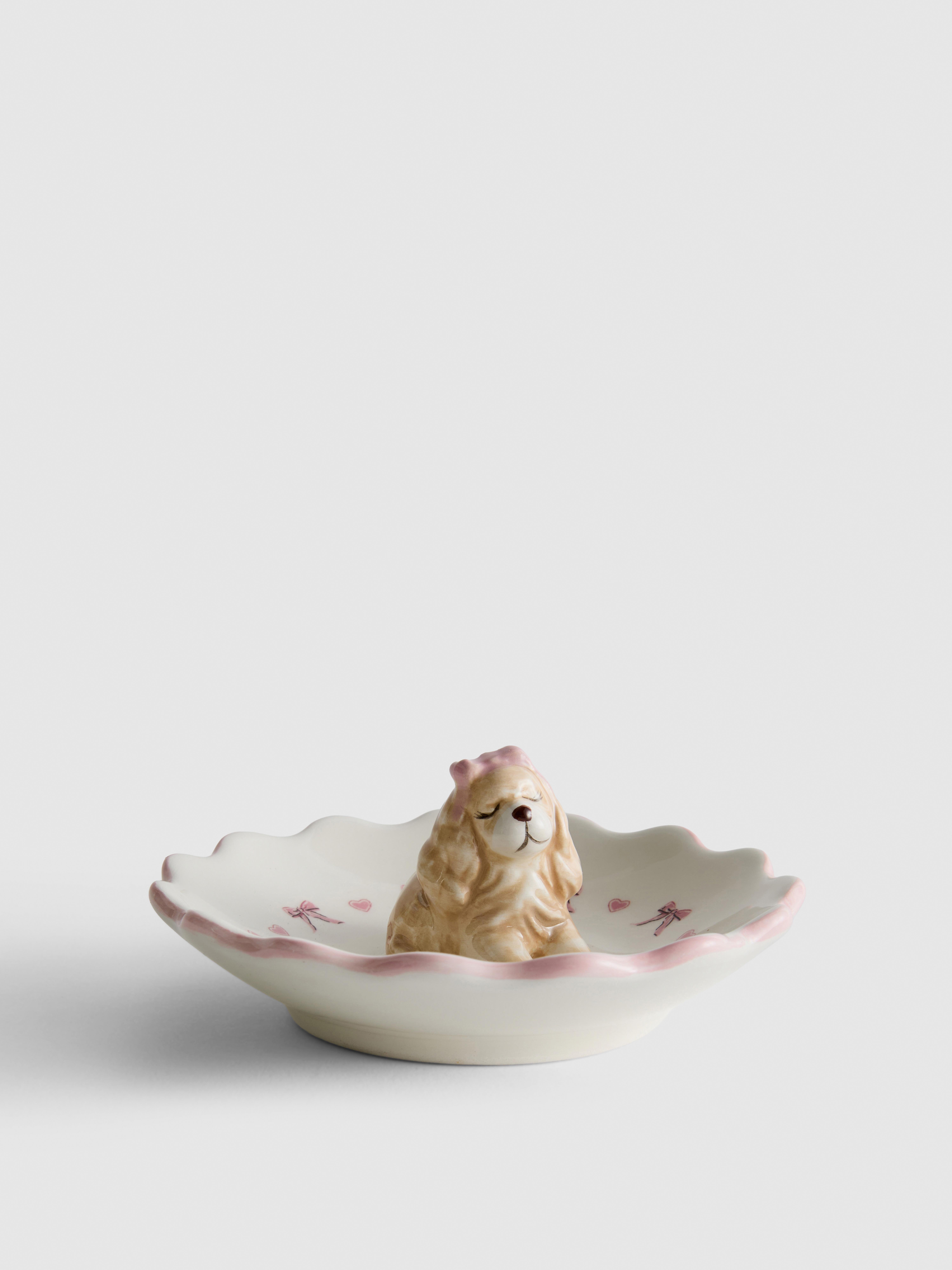 Vide-poches chien à nœuds