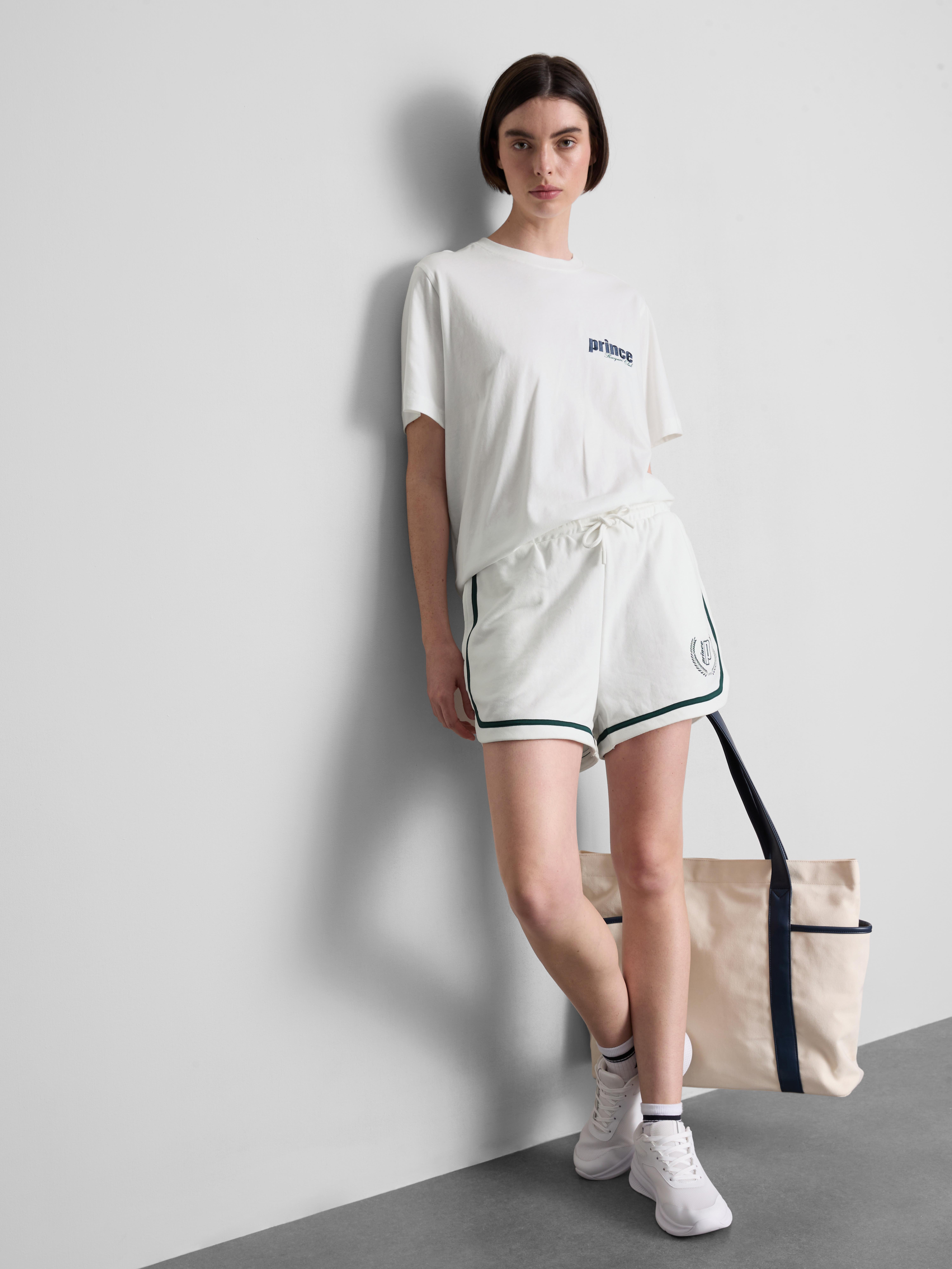 Katoenen tennisshirt met print Prince
