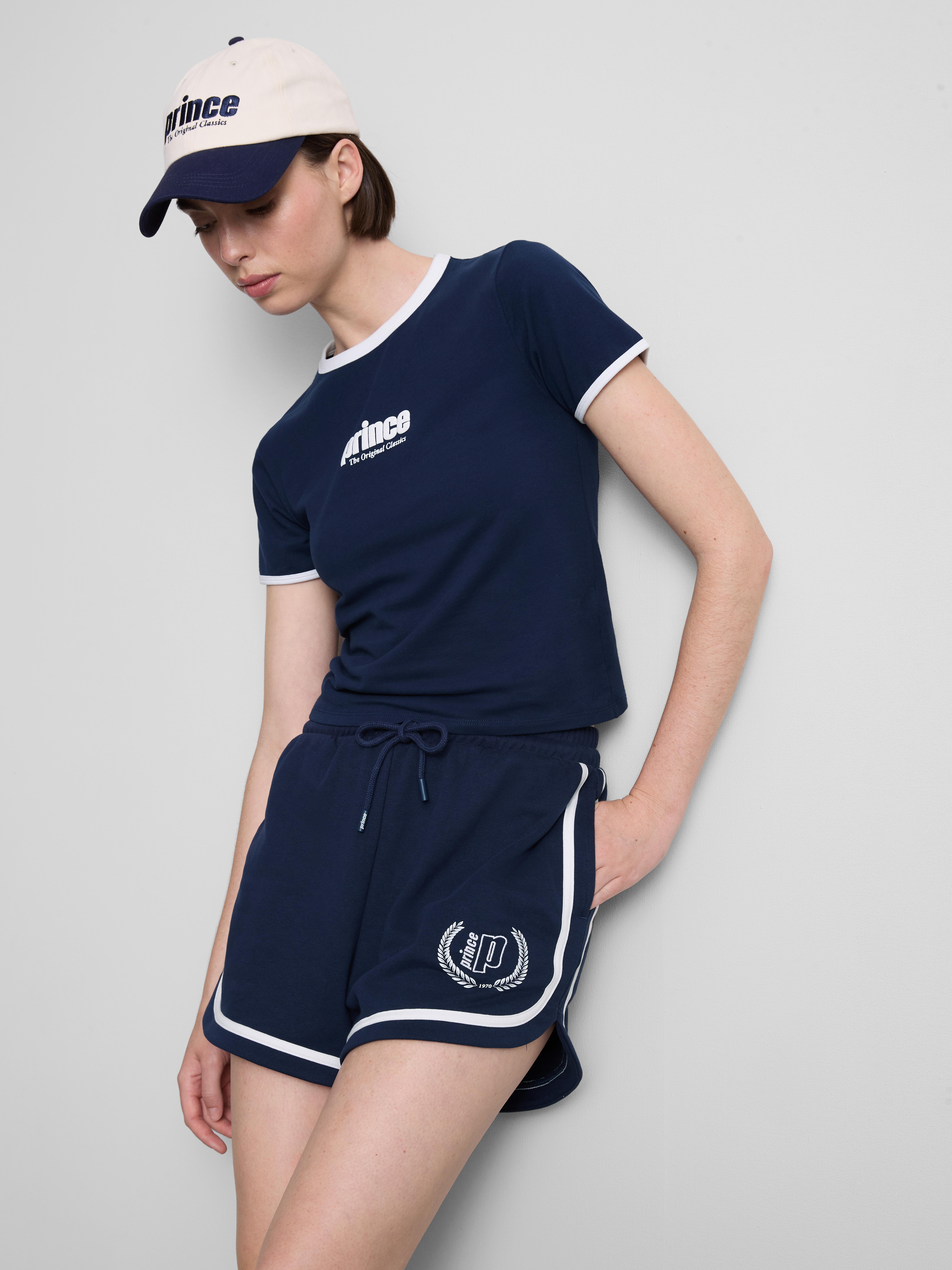 Prince Cotton Rich Contrast Trim Running Shorts