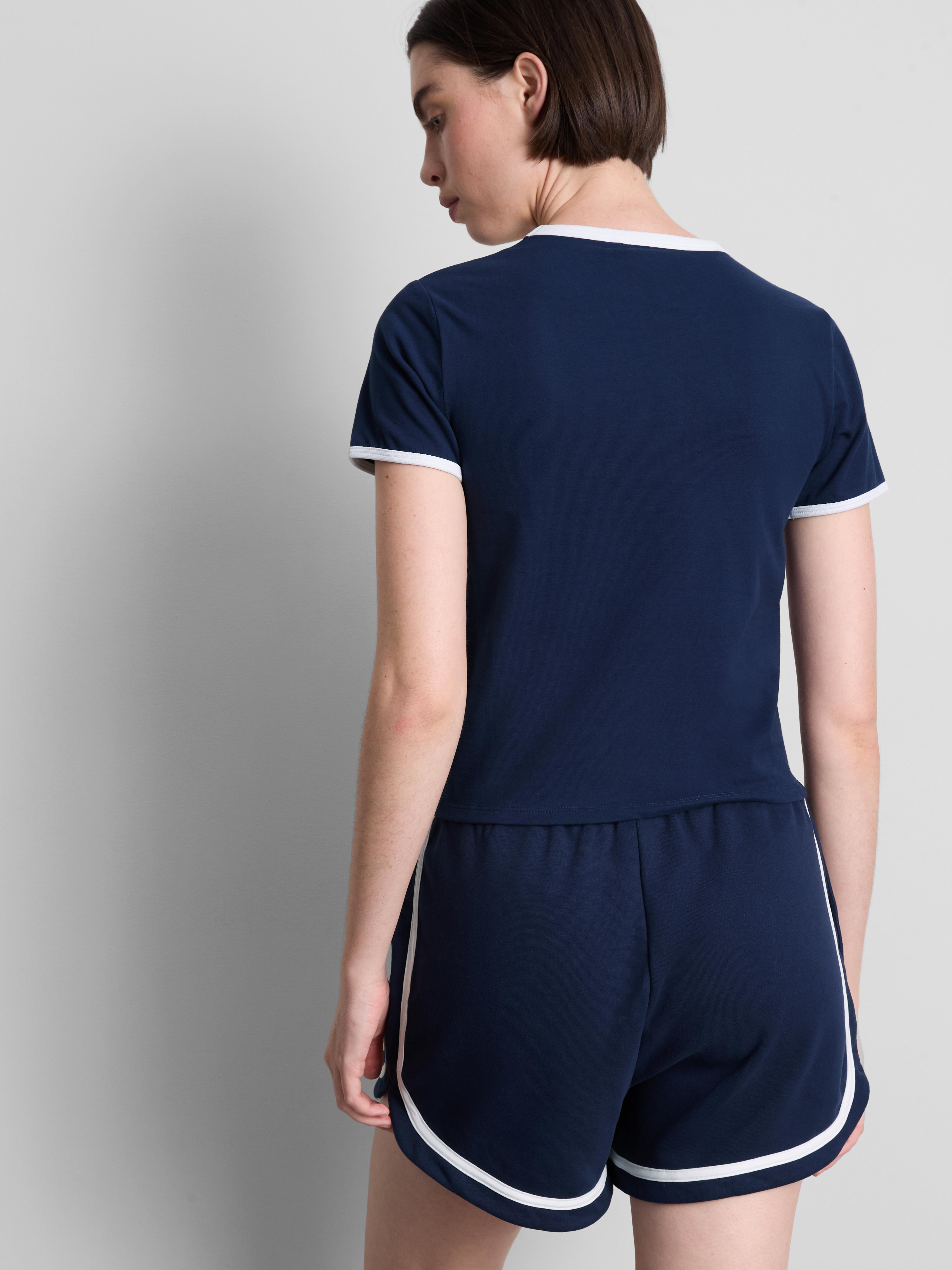 Prince Cotton Rich Contrast Trim Running Shorts