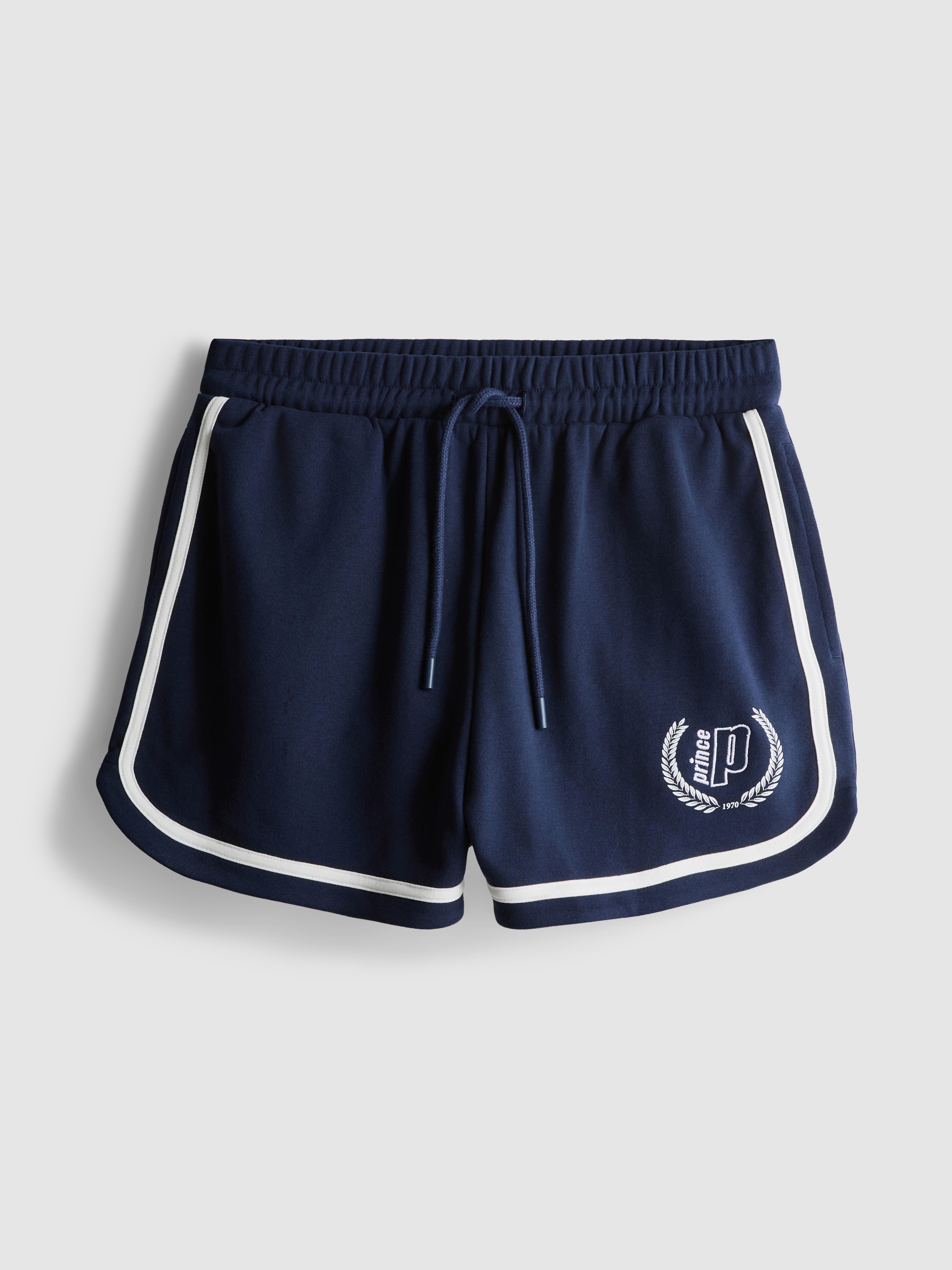 Prince Cotton Rich Contrast Trim Running Shorts