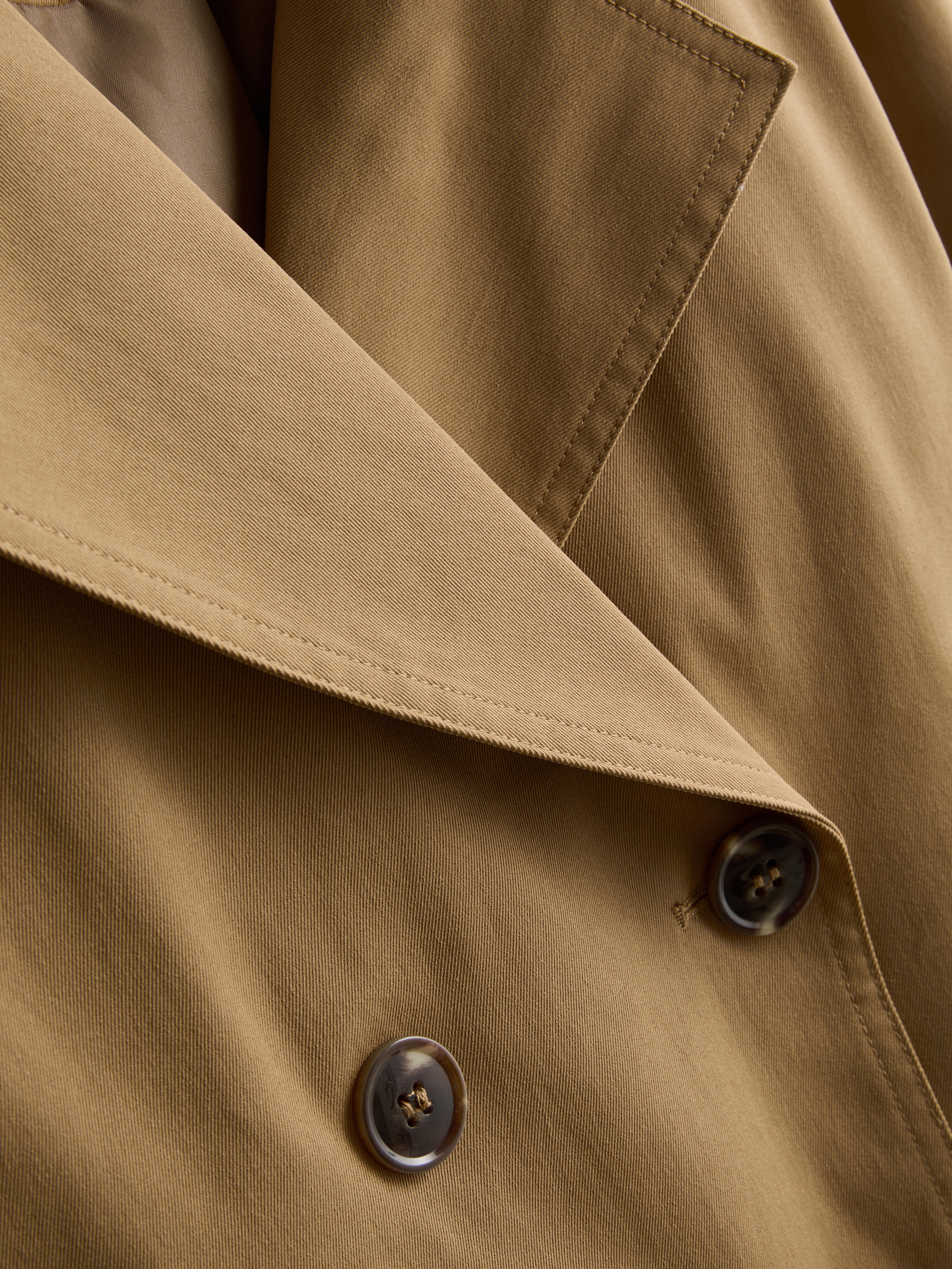 Double-Breasted Boxy Rain Jacket