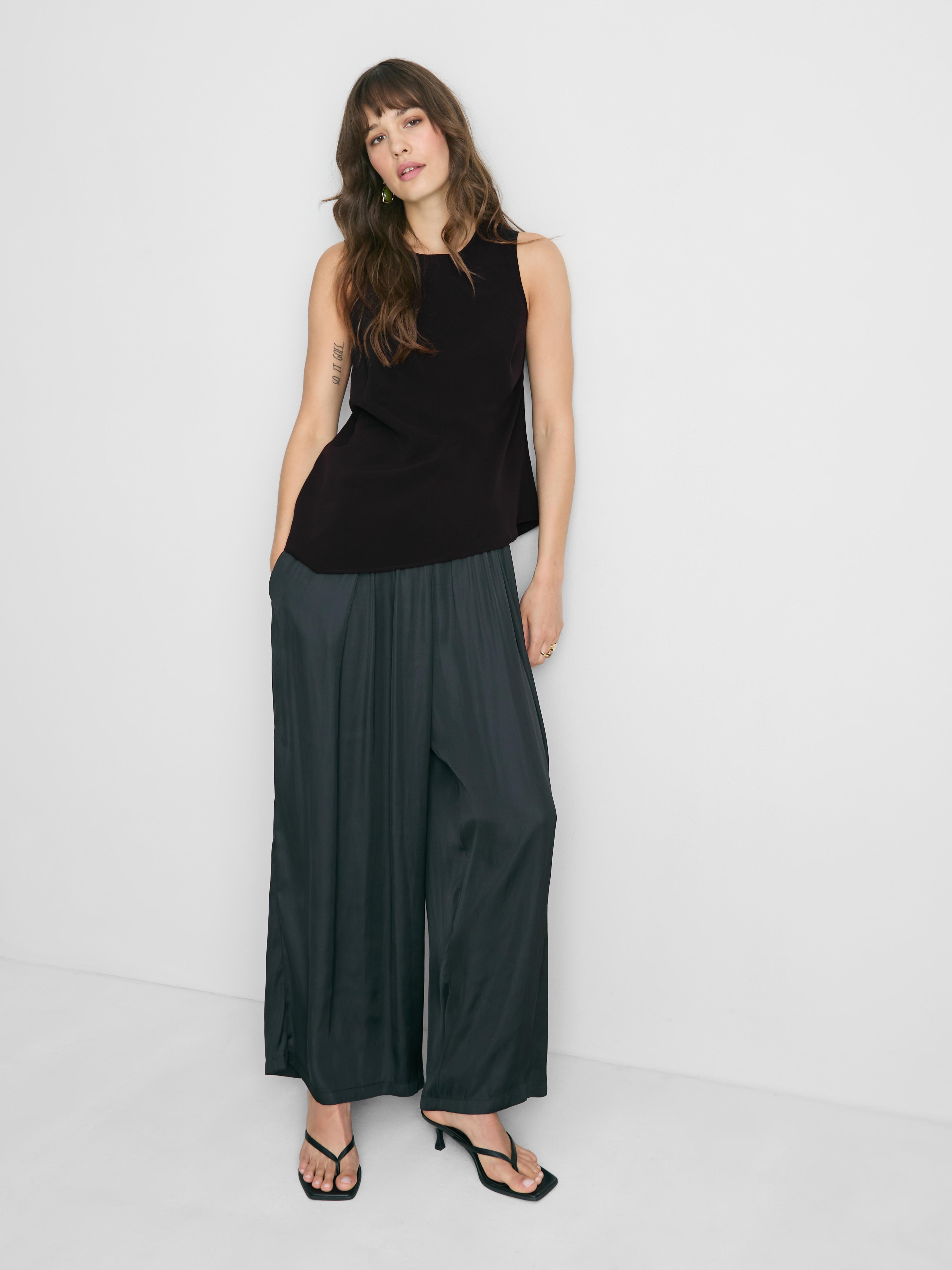 Asymmetric Hem Flowing Top