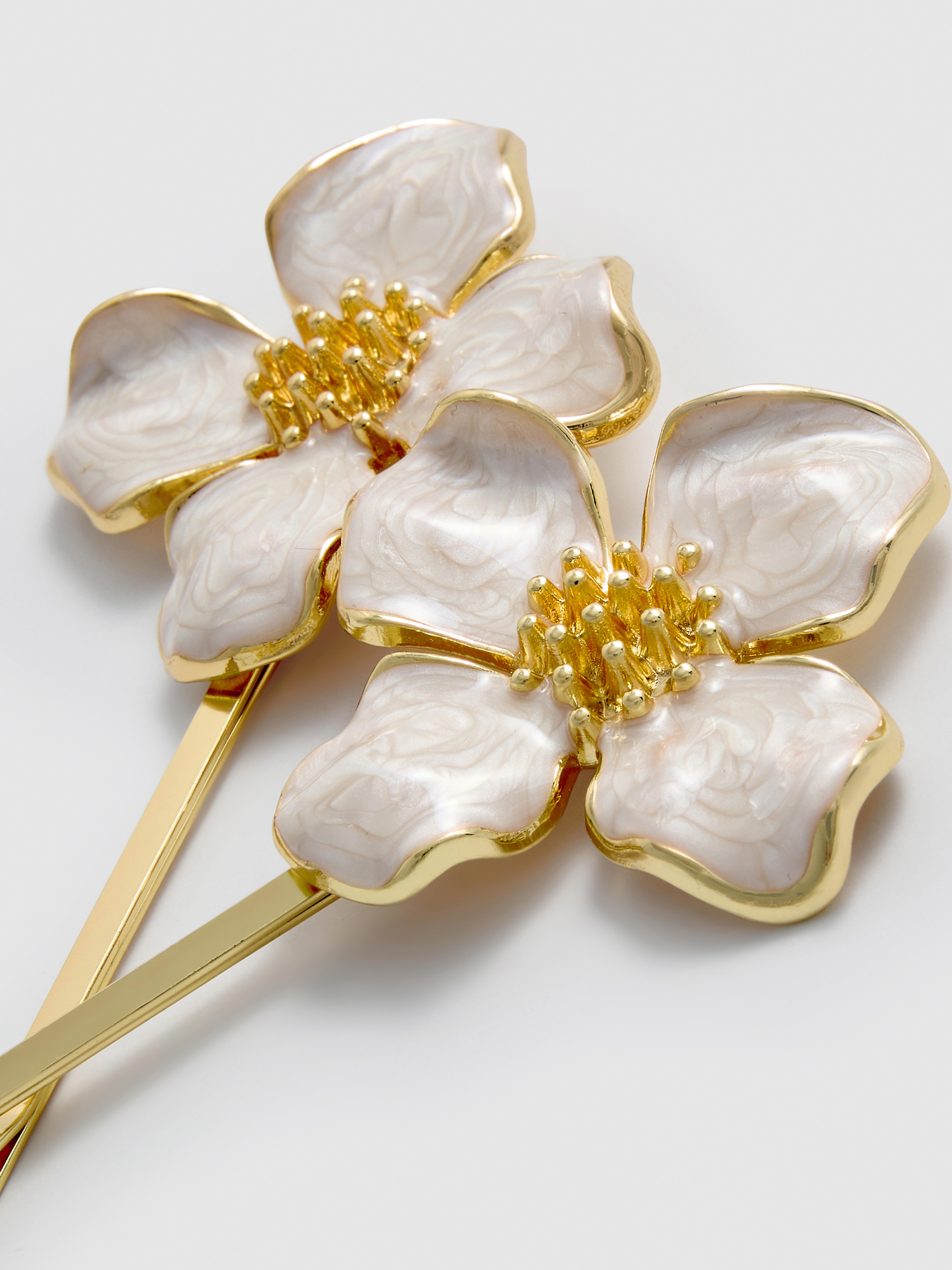 Pack de 2 horquillas con flores