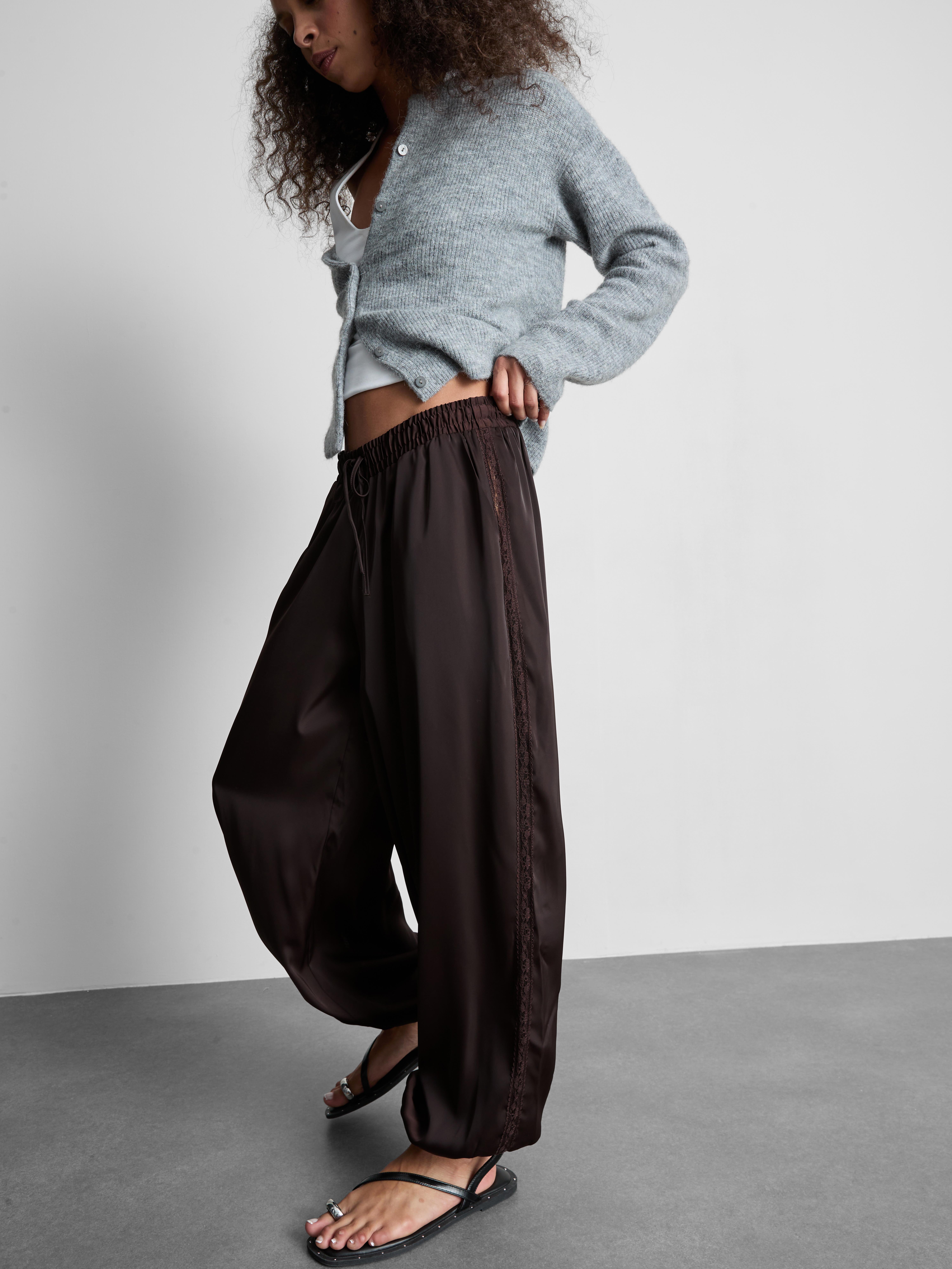 Satin Harem Pants