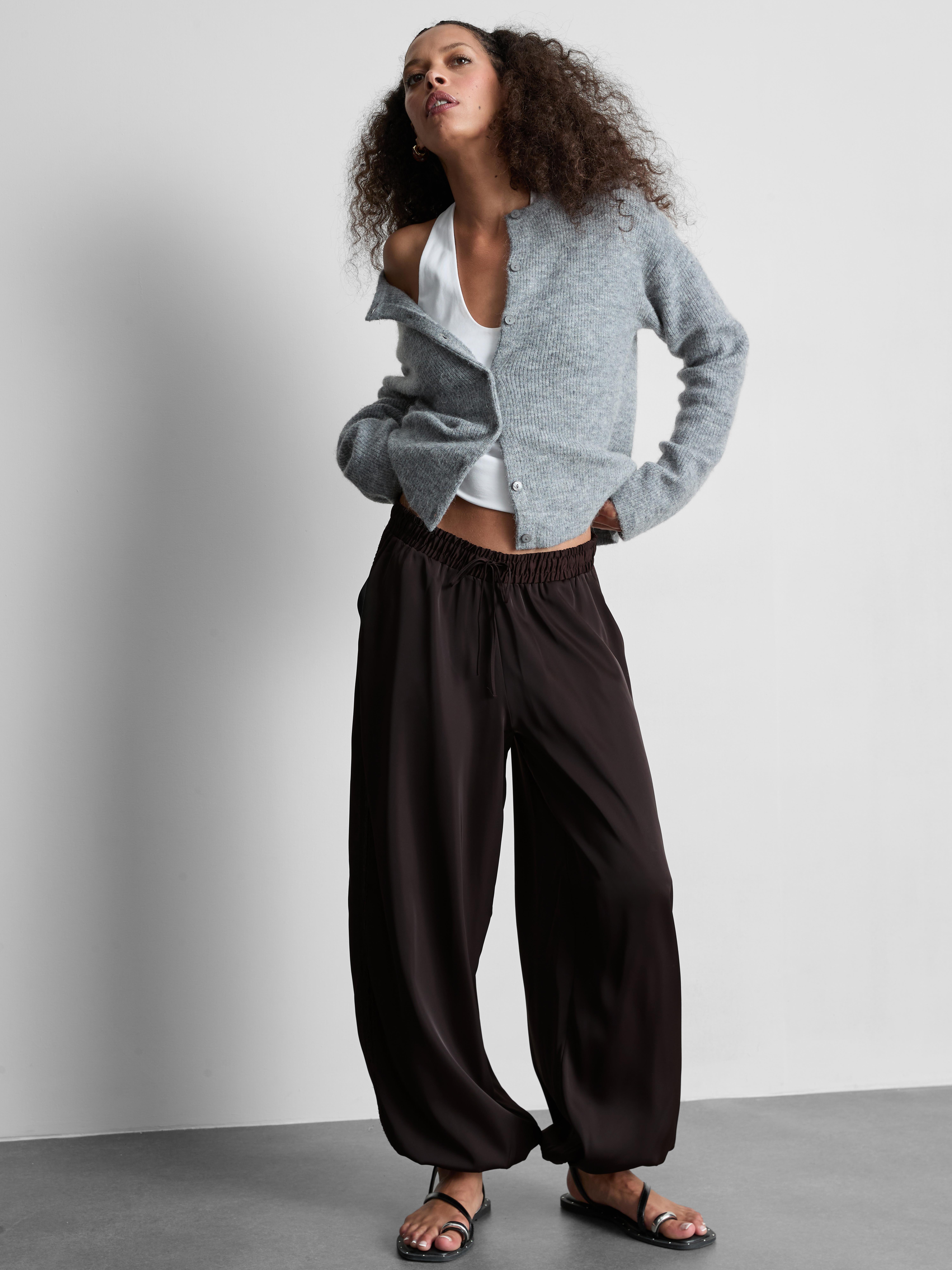 Satin Harem Pants