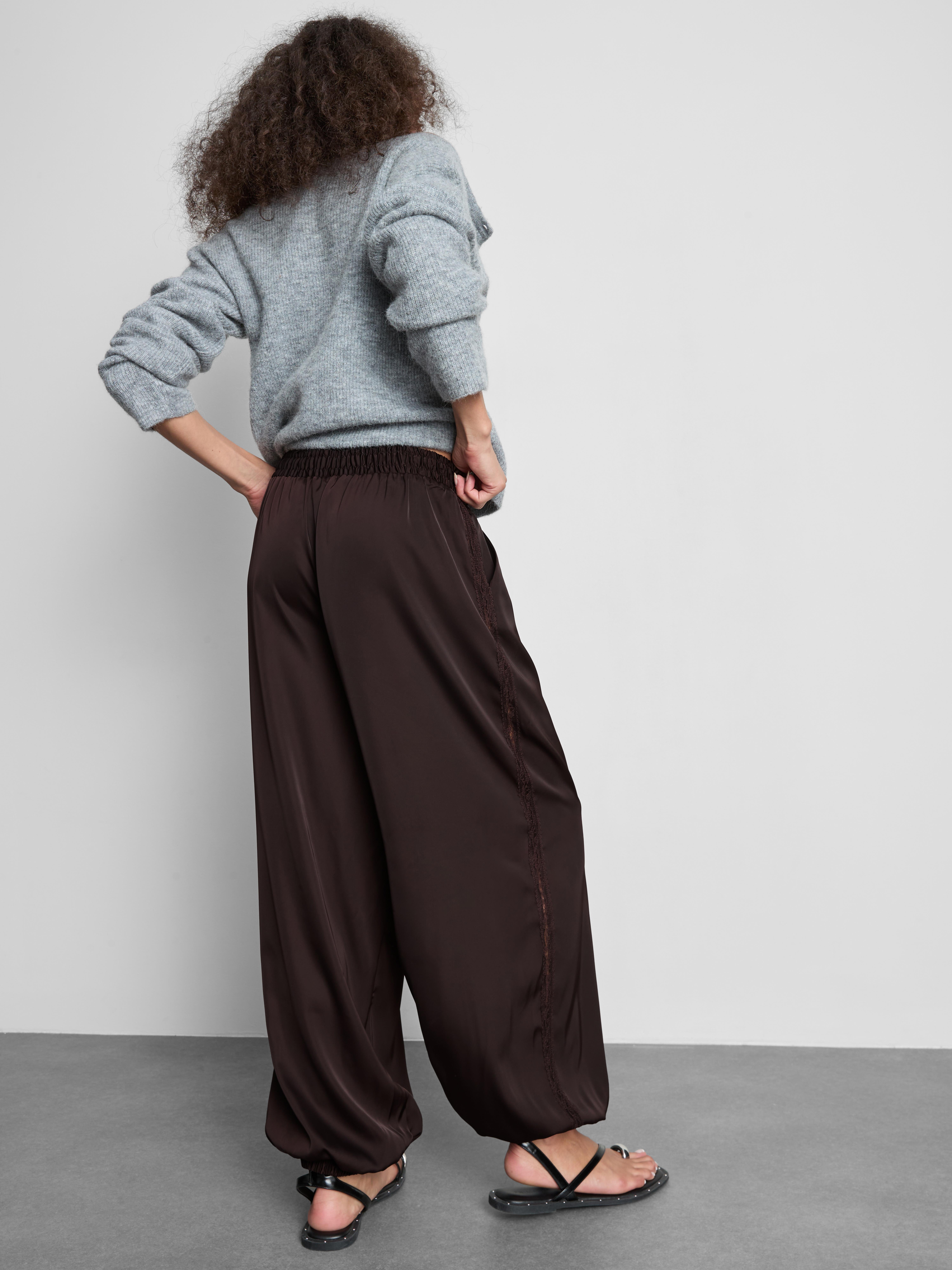 Satin Harem Pants
