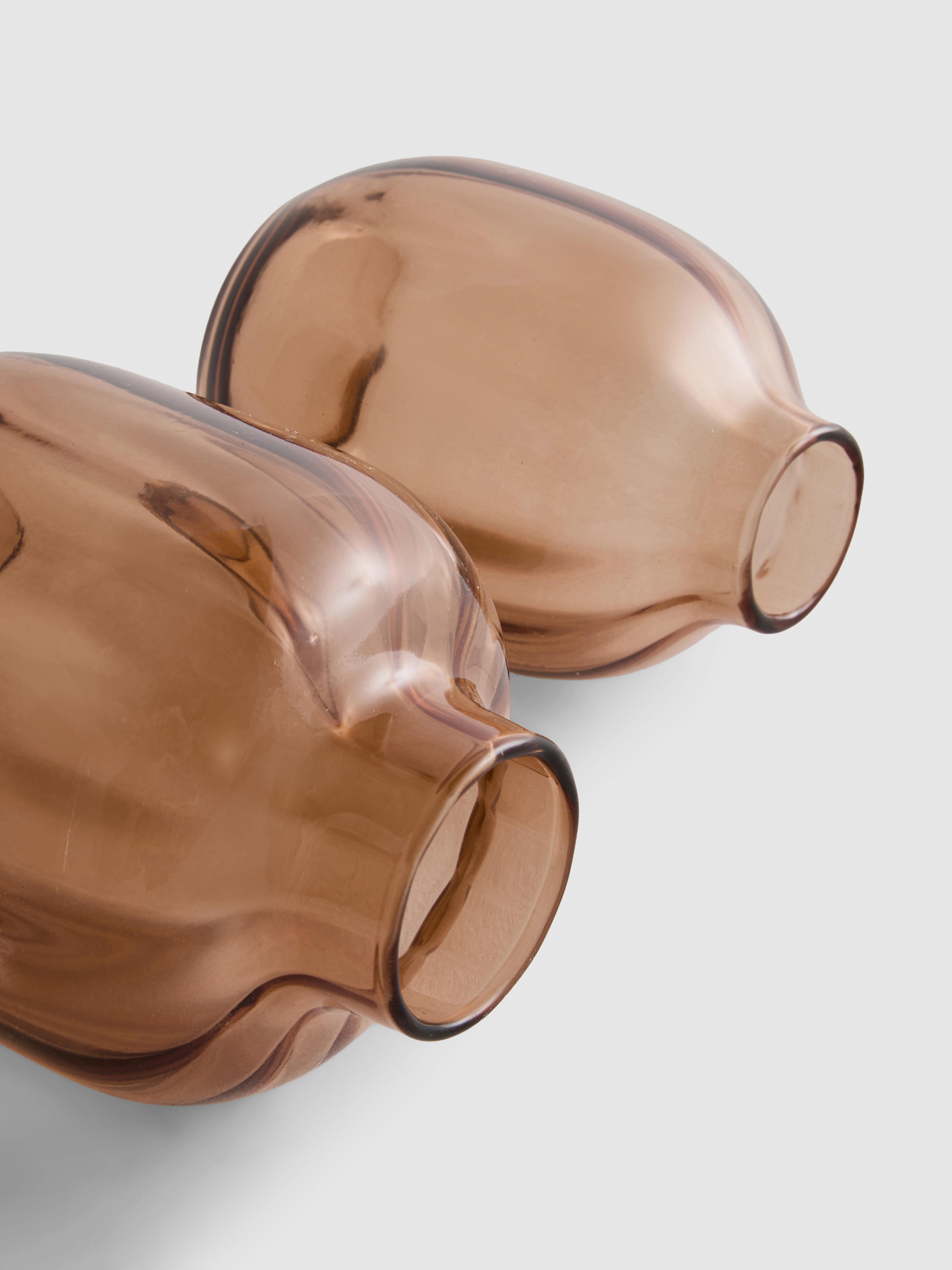 Lot de 2 vases striés