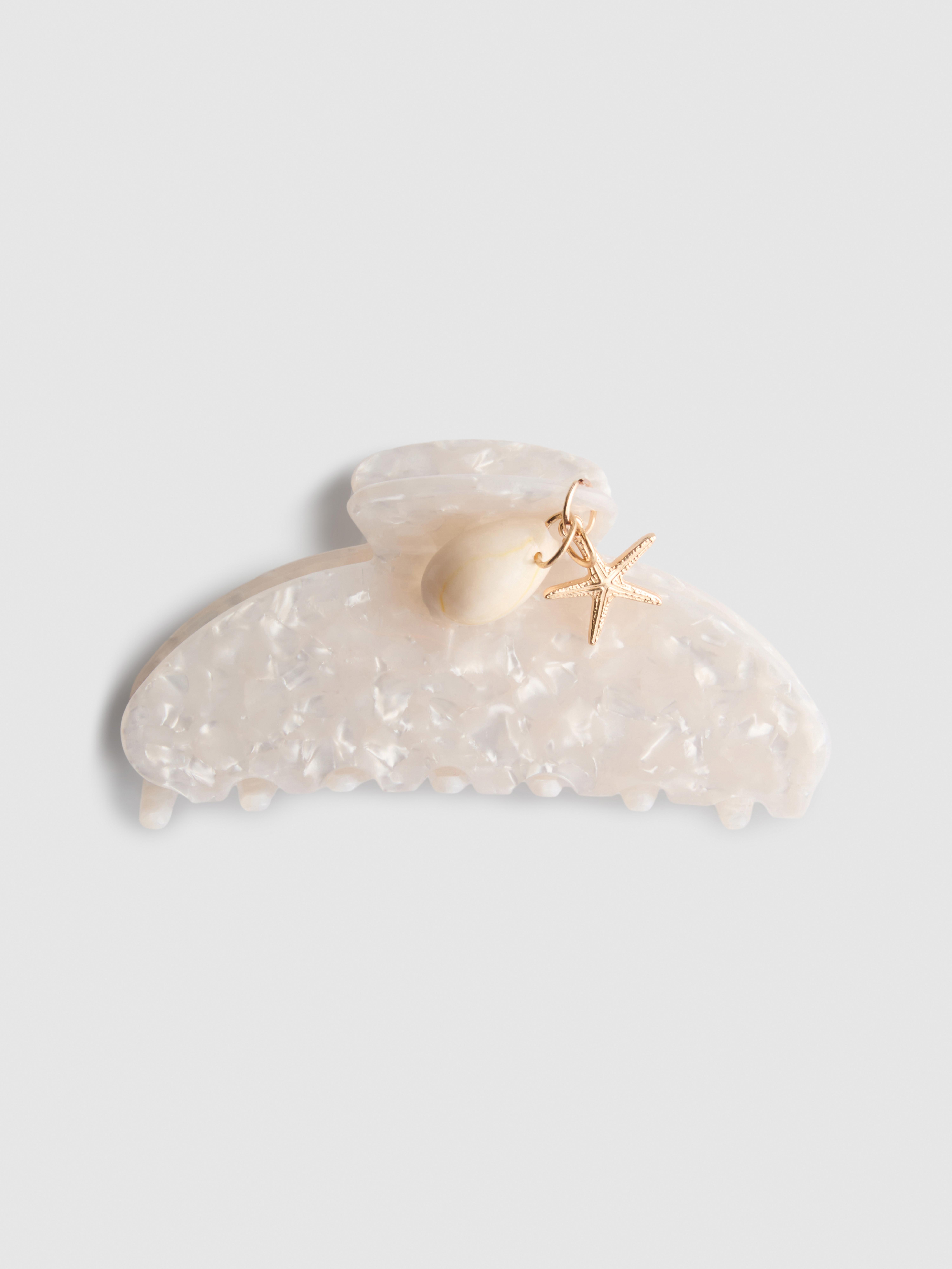Starfish Charm Hair Claw Clip