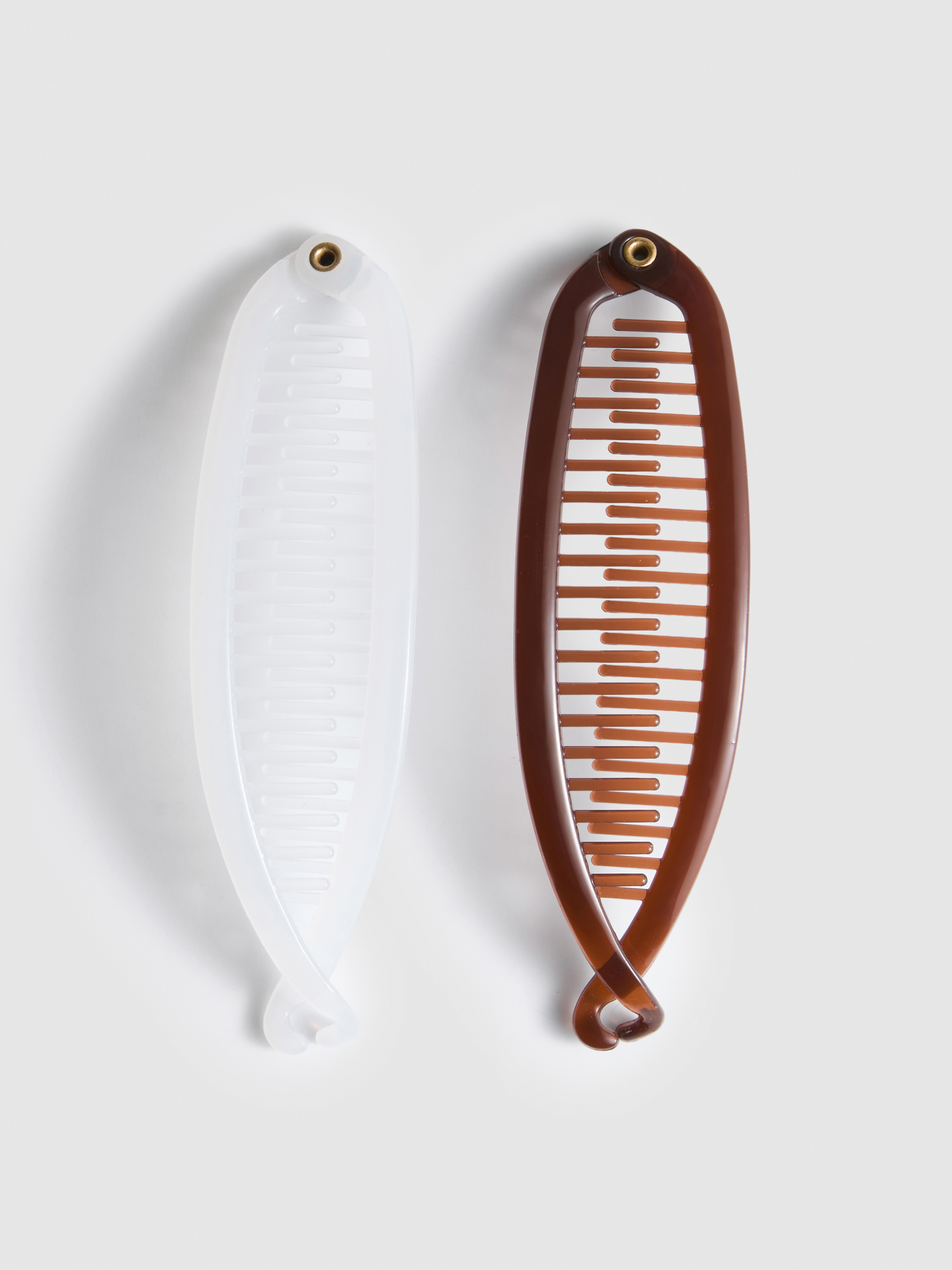 2pk Banana Hair Clips