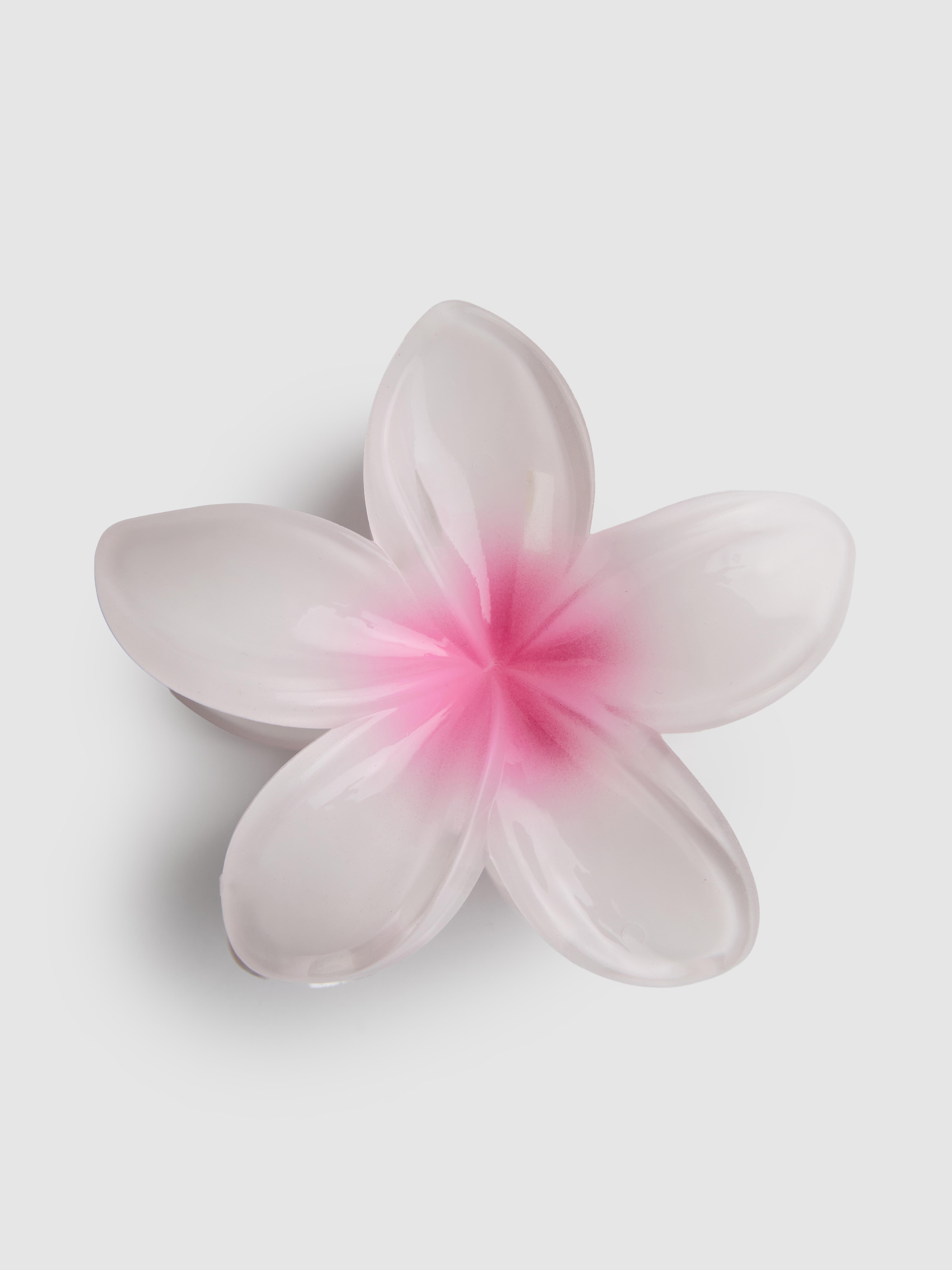 Women's White/Taupe Orchid Flower Claw Clip | Penneys