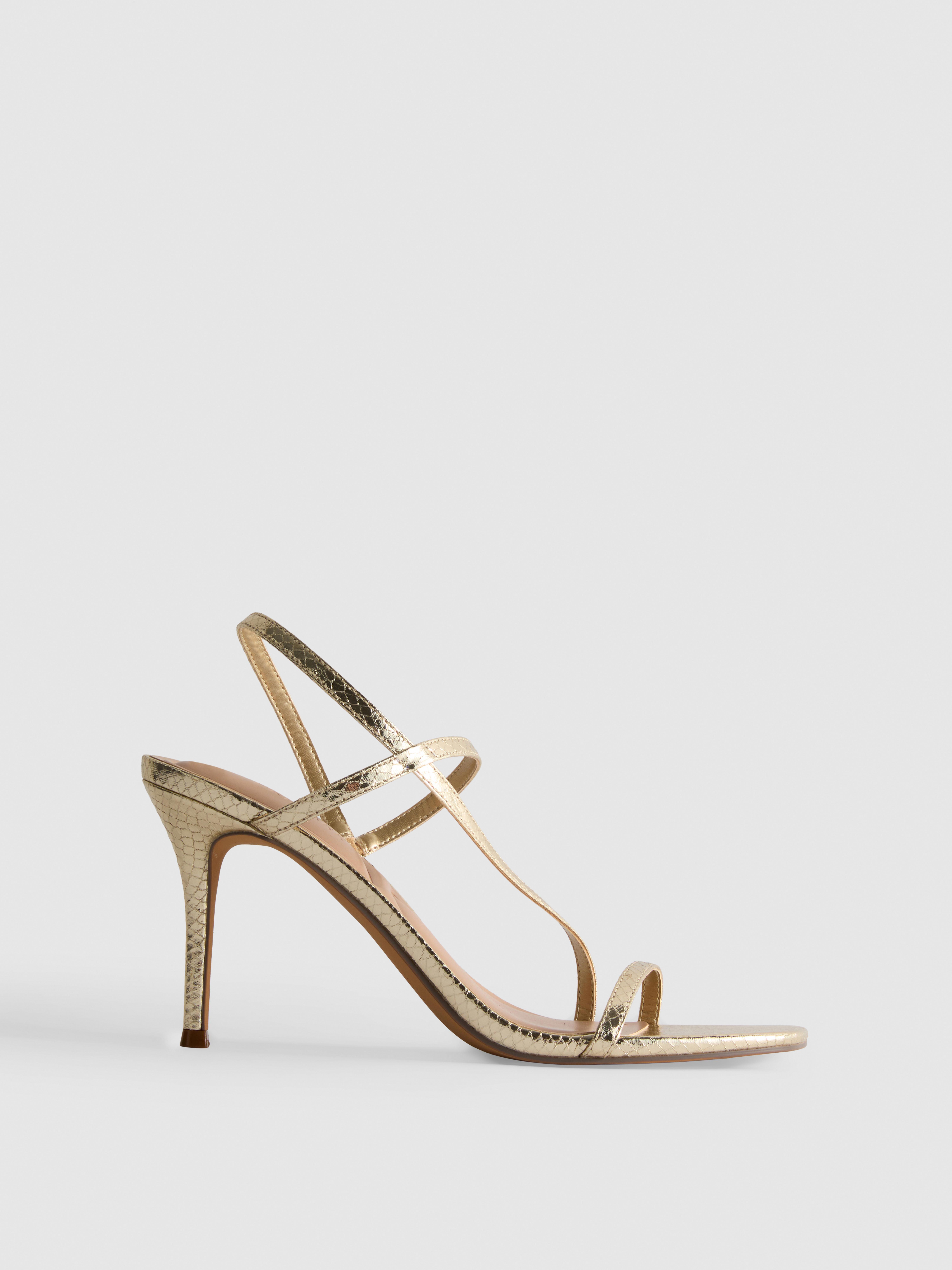Minimalistische sandalen met hak
