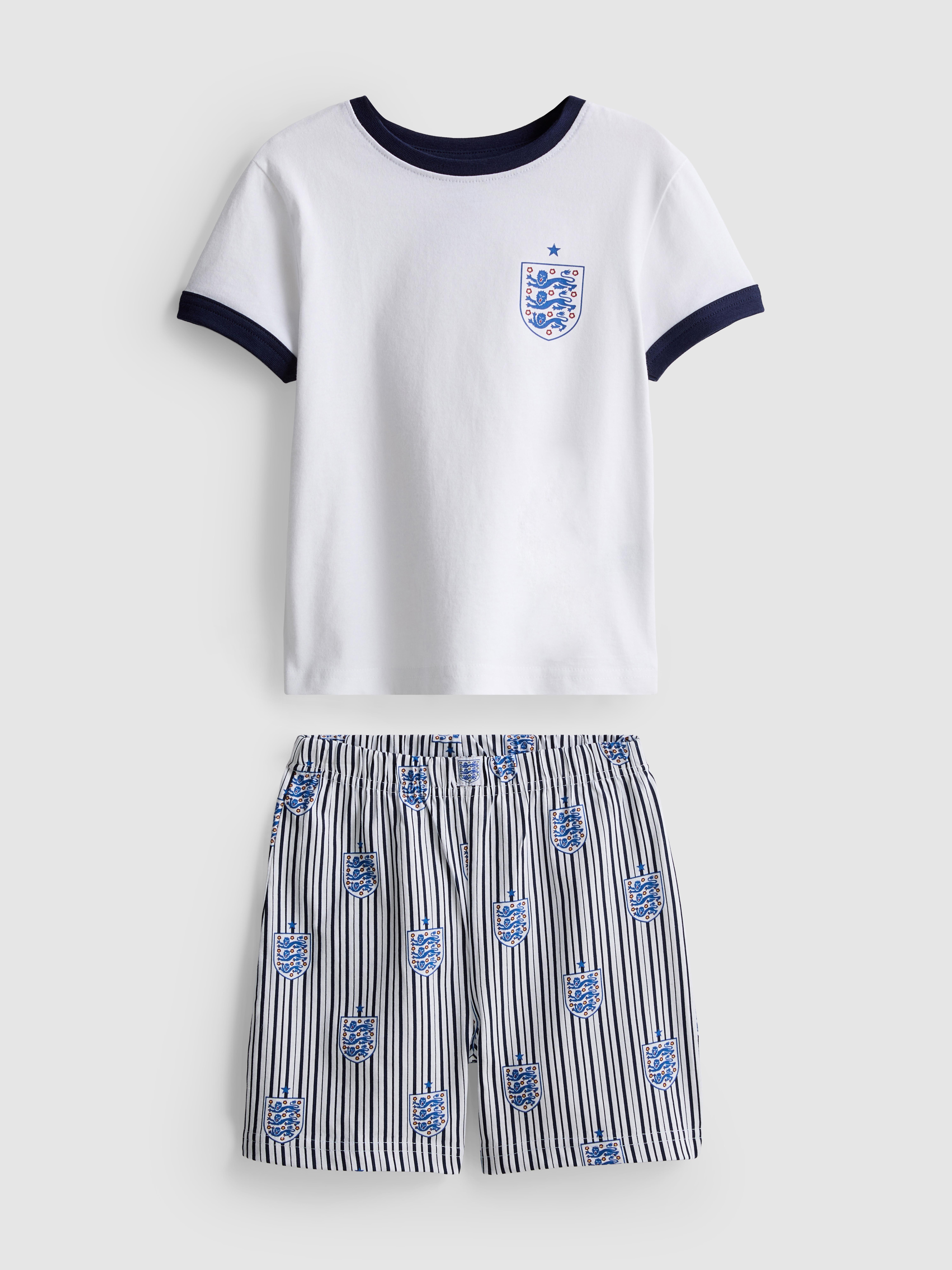 1.5-15yrs | England Football Short Pyjamas