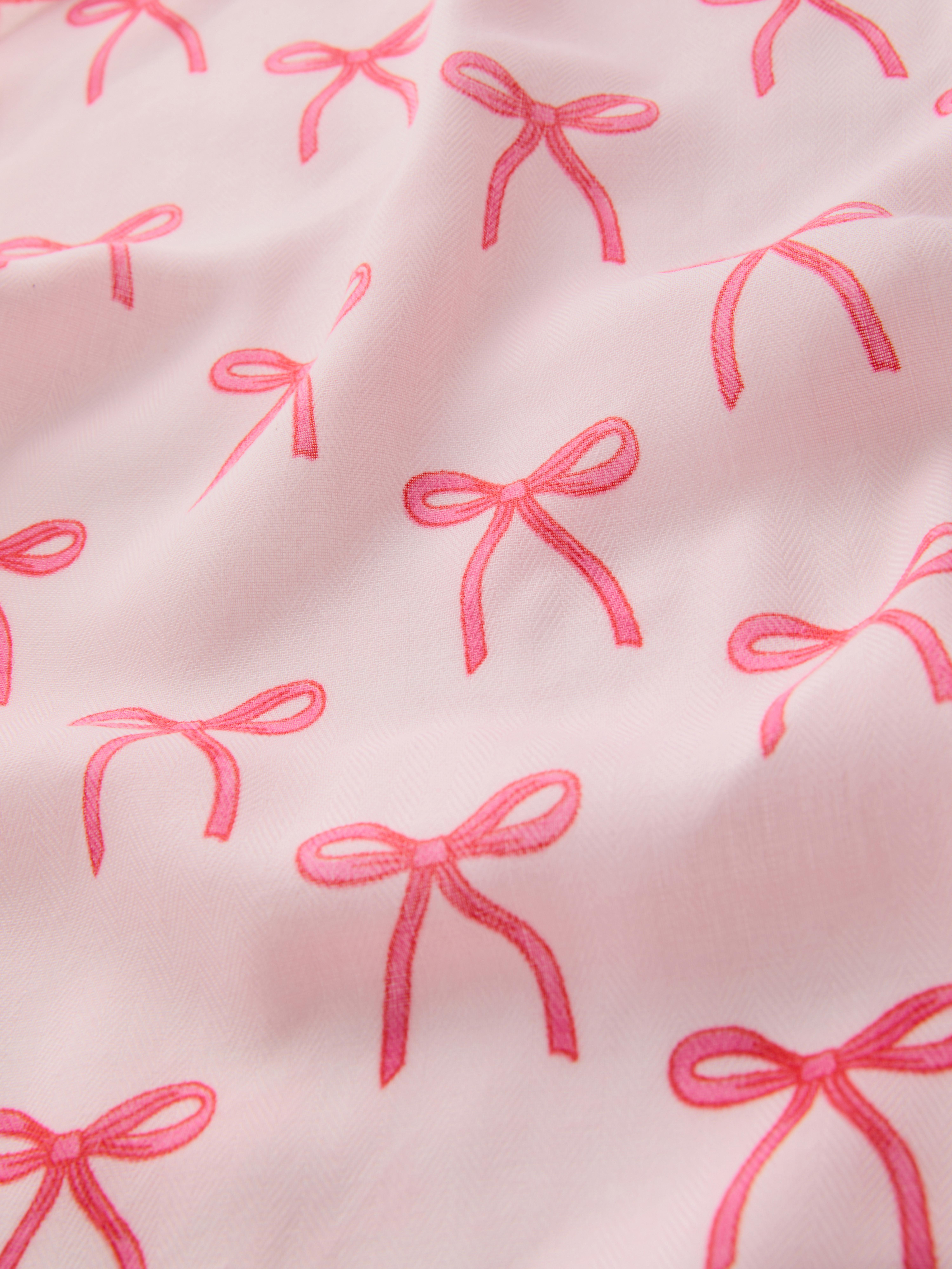 Bow Print Neck Scarf