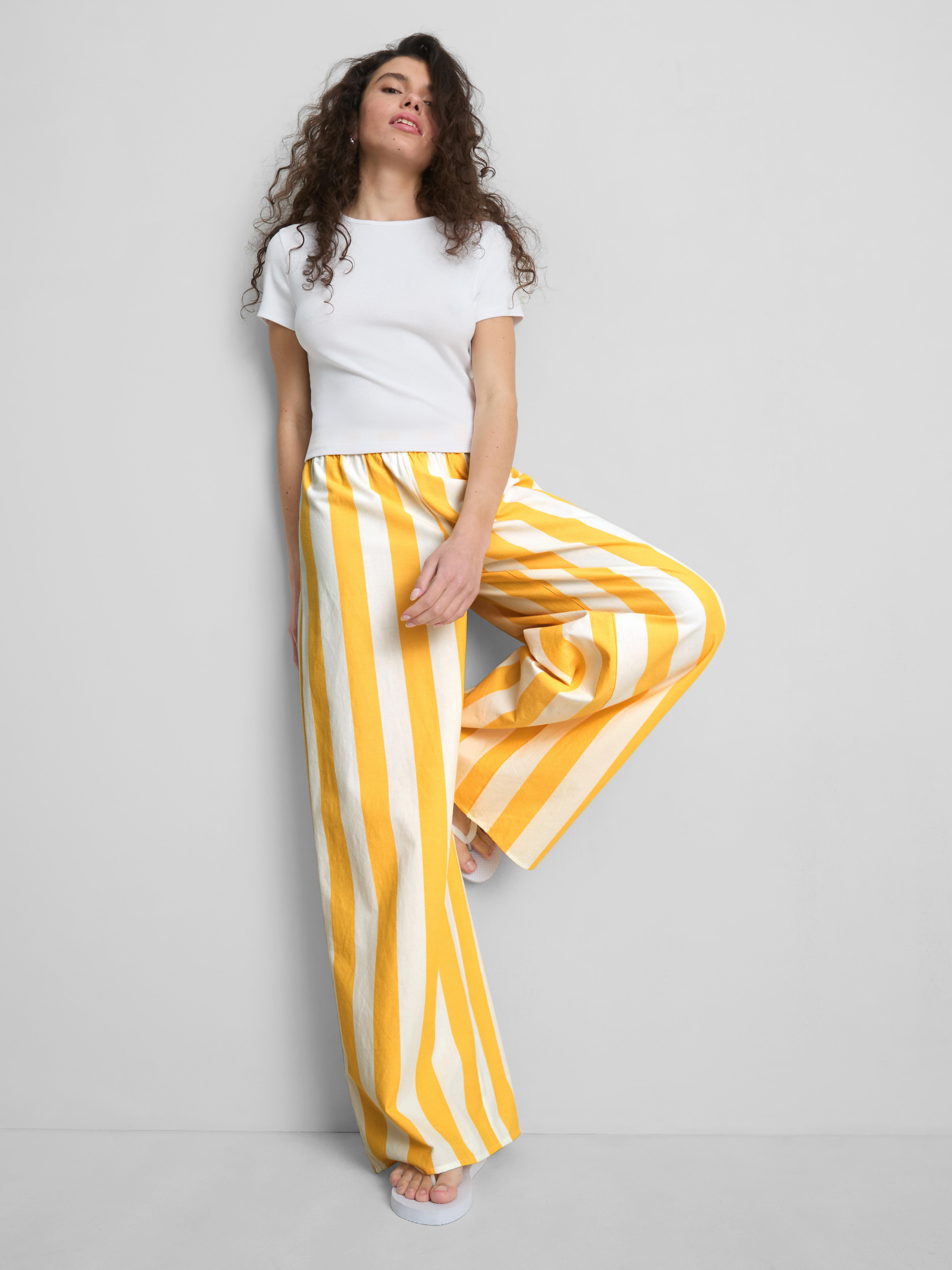 The Primark Scene | Cotton Striped Wide Leg Pants