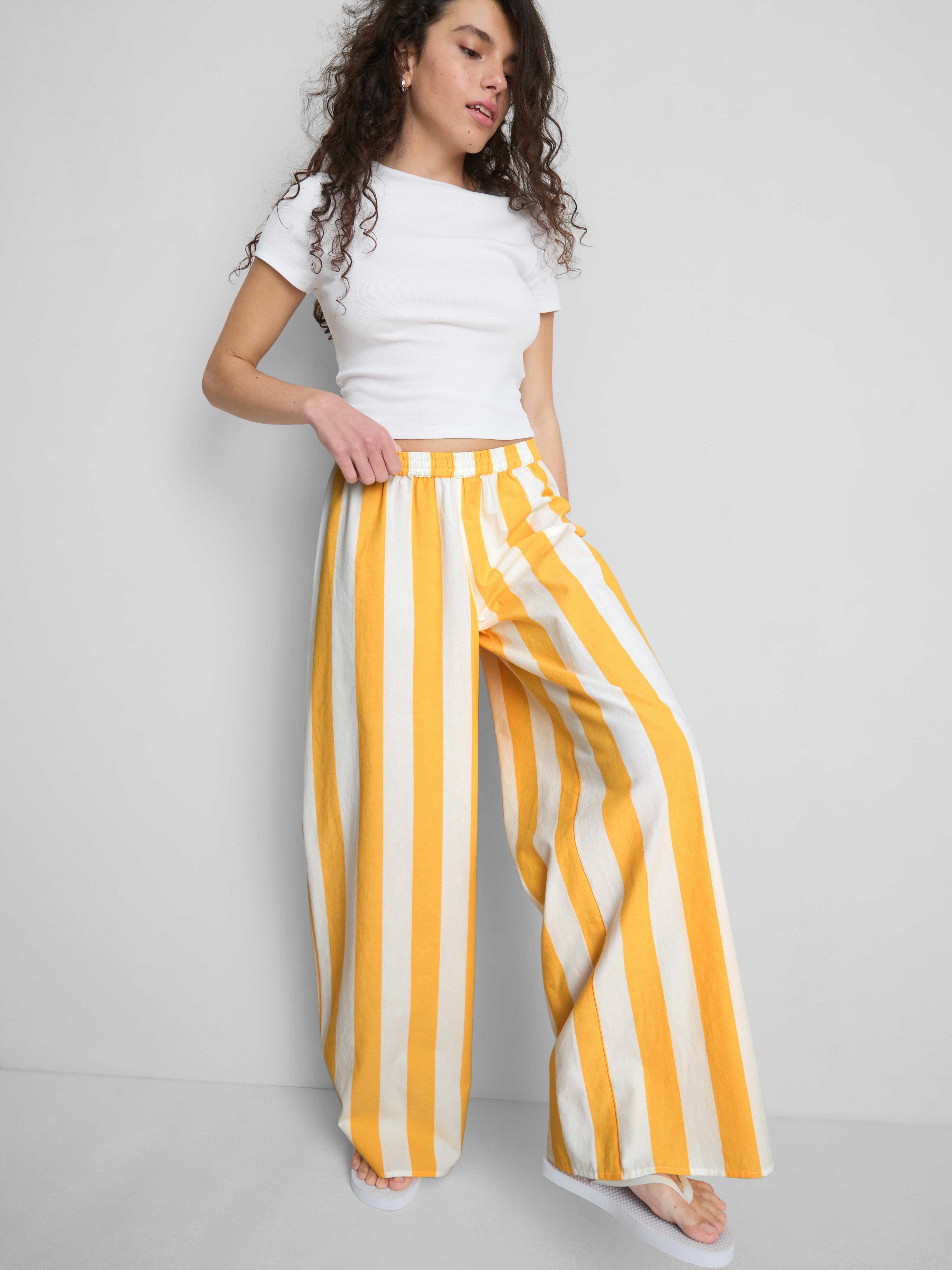 The Primark Scene | Cotton Striped Wide Leg Pants