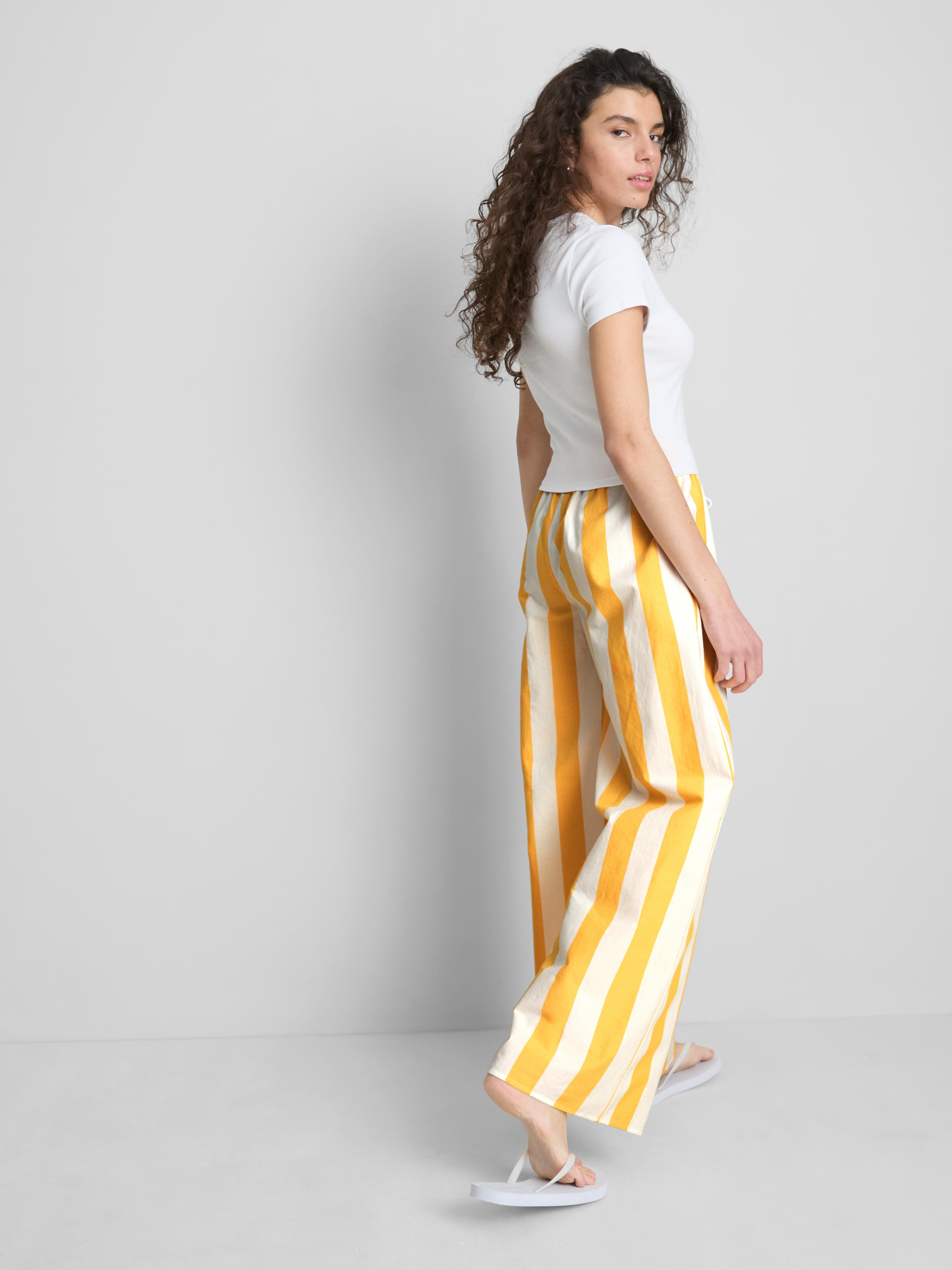 The Primark Scene | Cotton Striped Wide Leg Pants