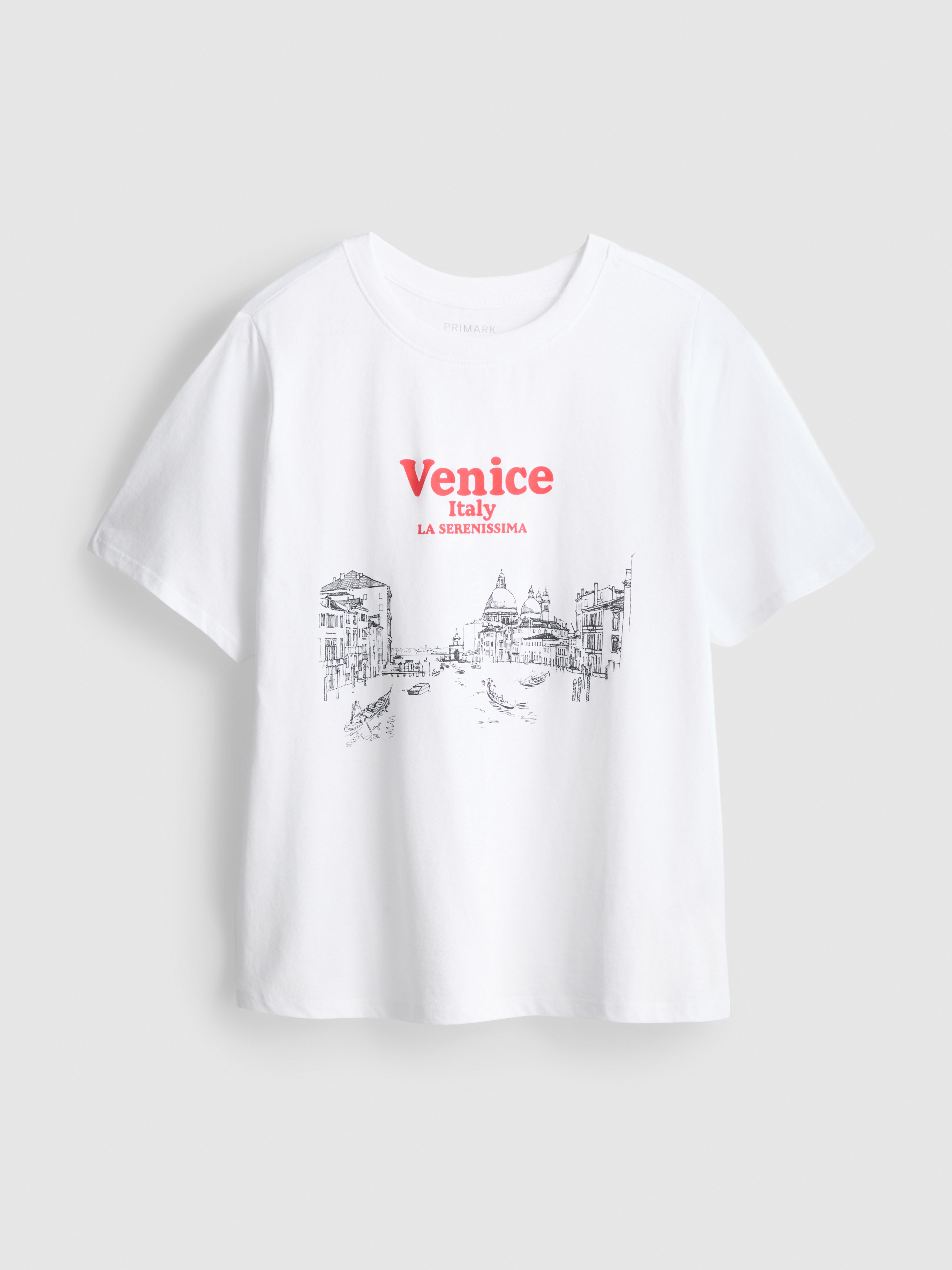 Camiseta gráfica de manga corta de algodón puro