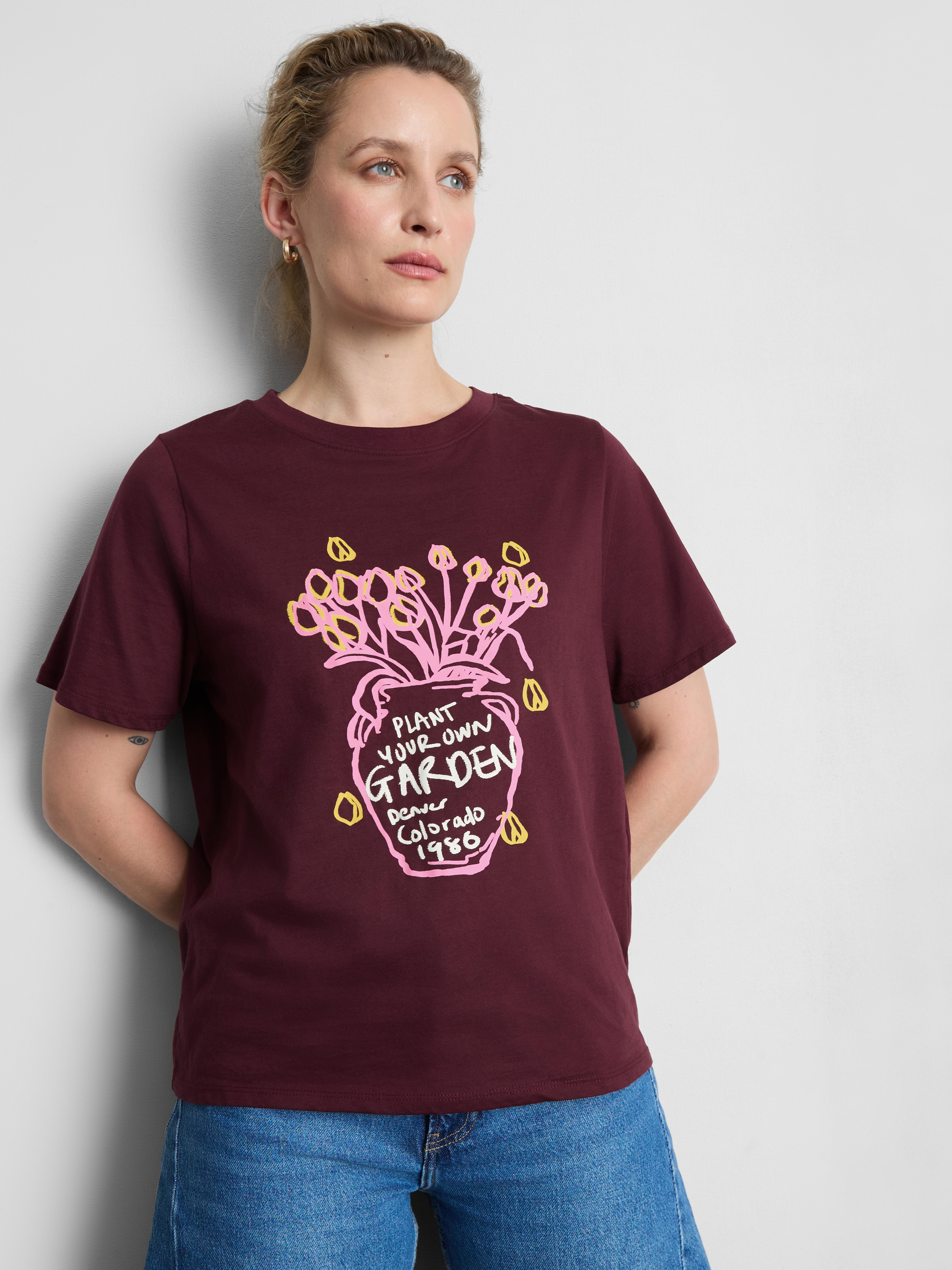 Pure Cotton Short-Sleeve Graphic Tee