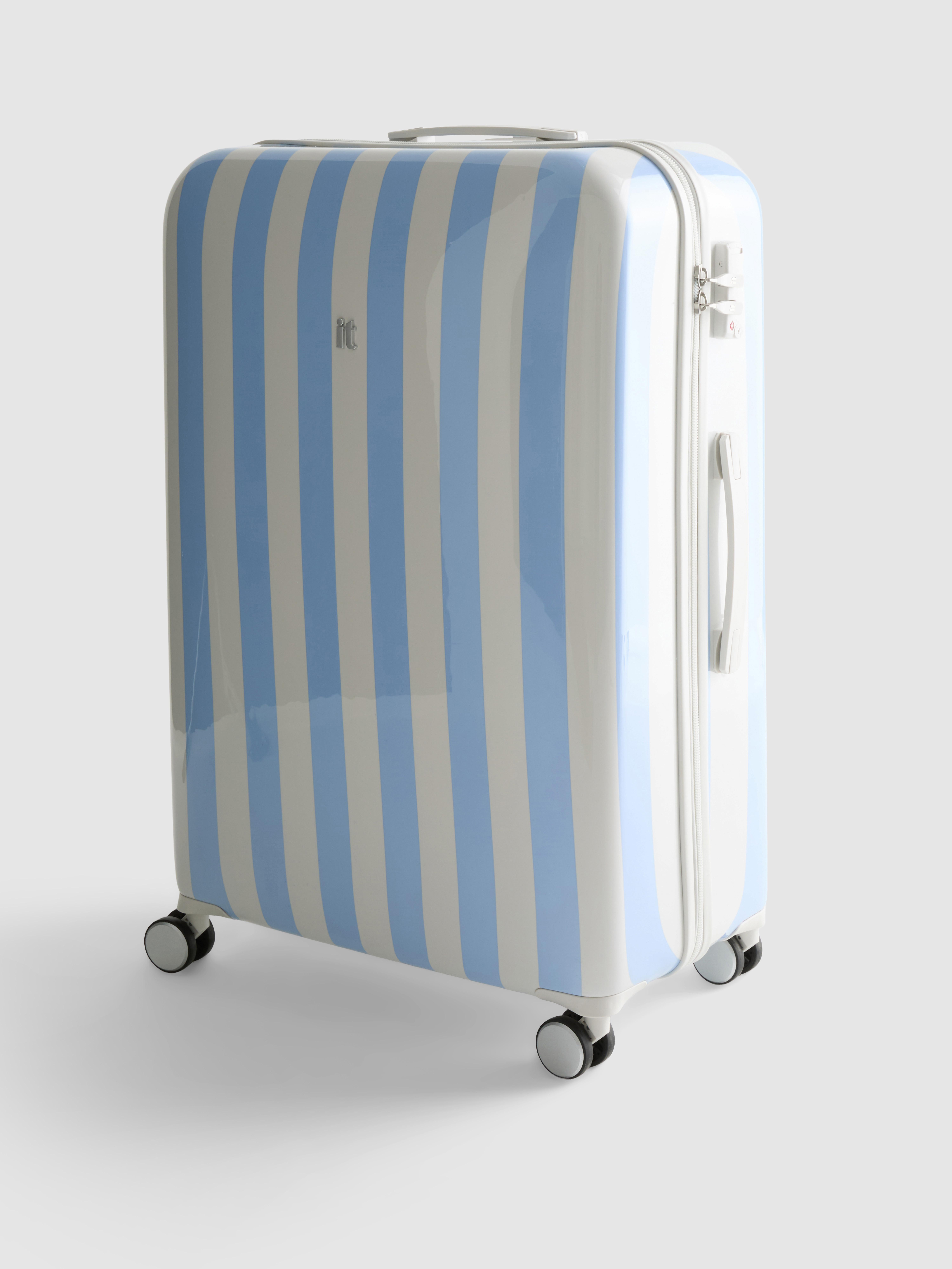 Pruhovaný skořepinový kufr it Luggage