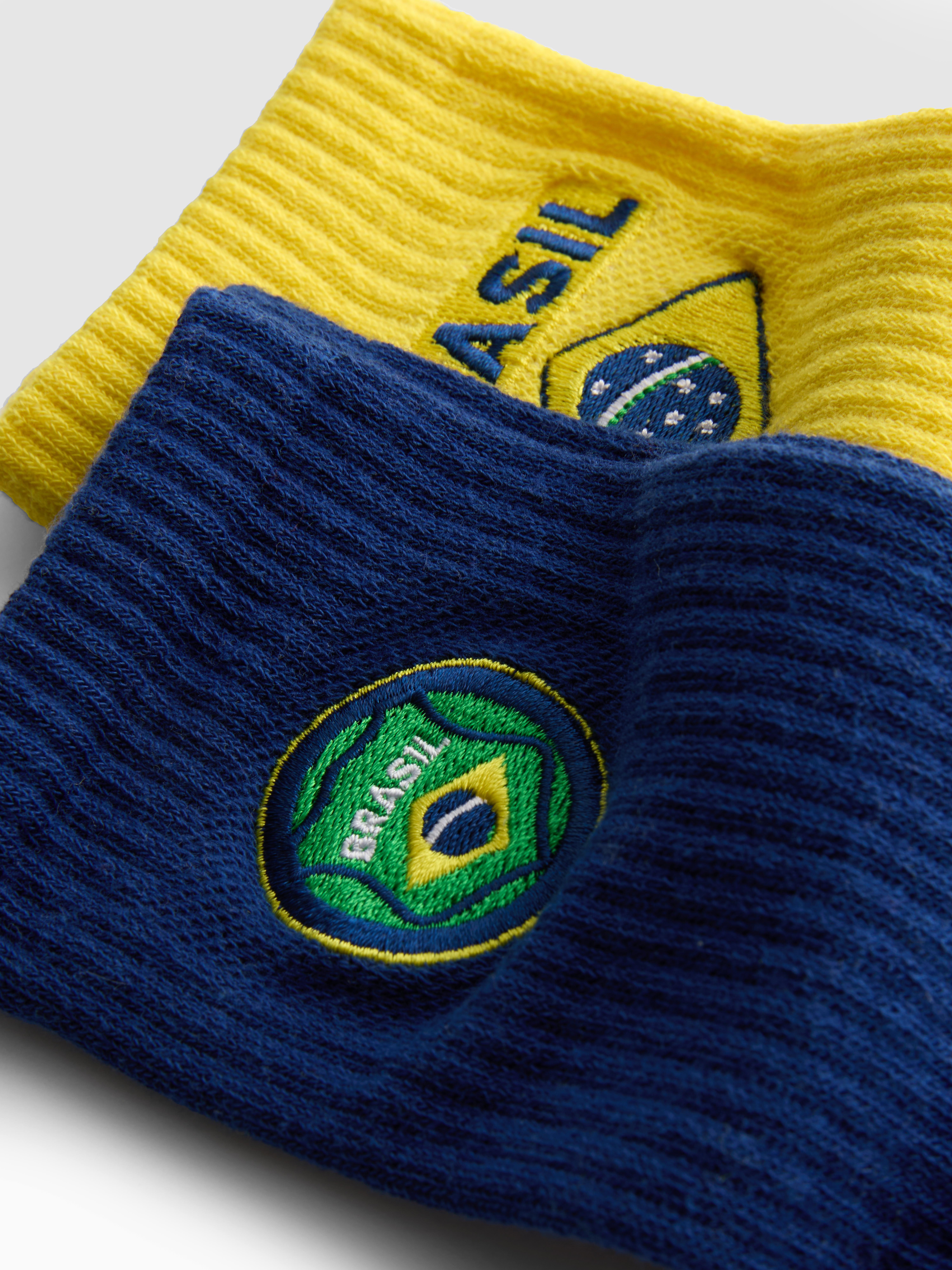 2pk Brazil World Cup Crew Socks
