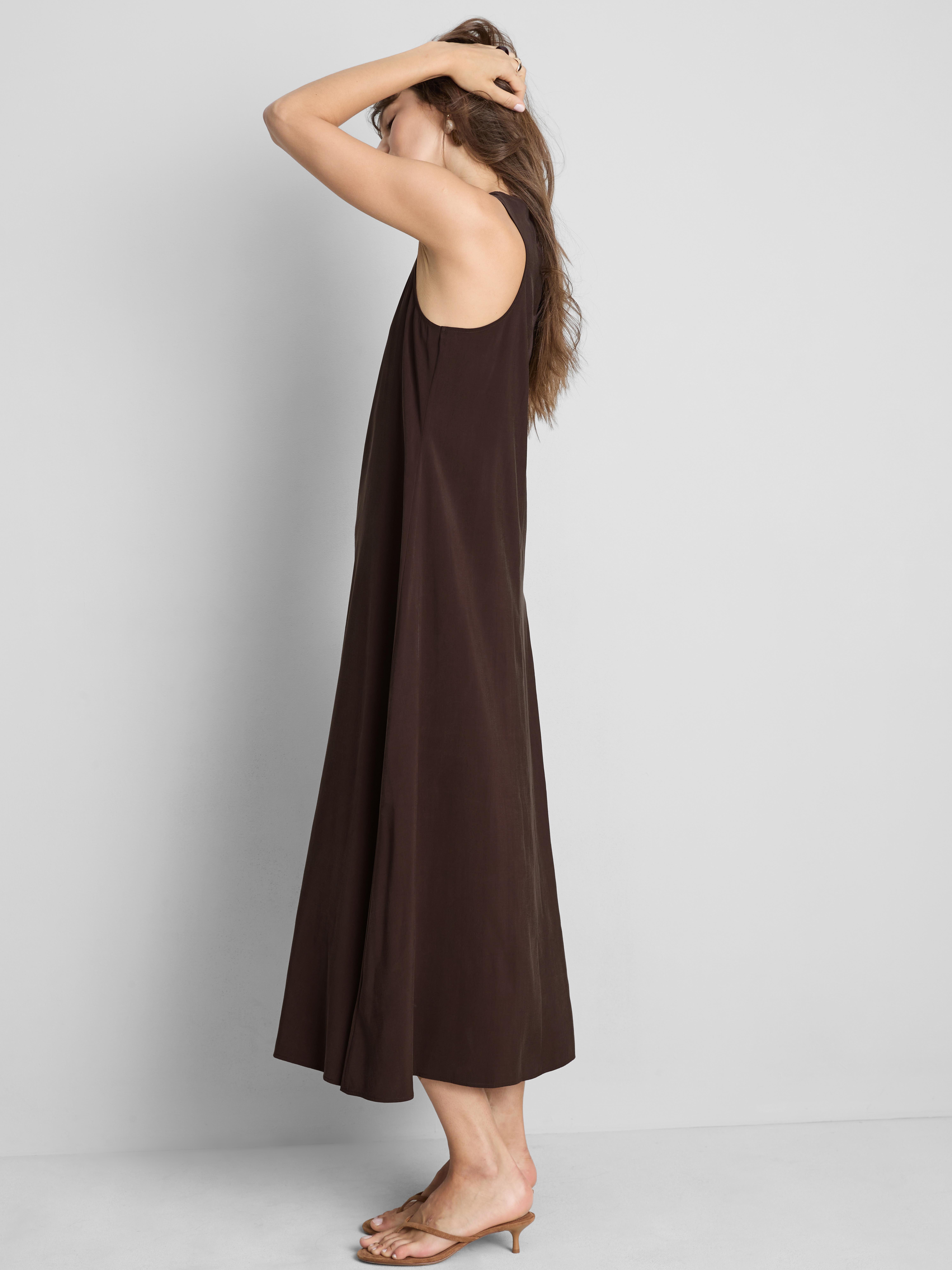Vestido midi recto