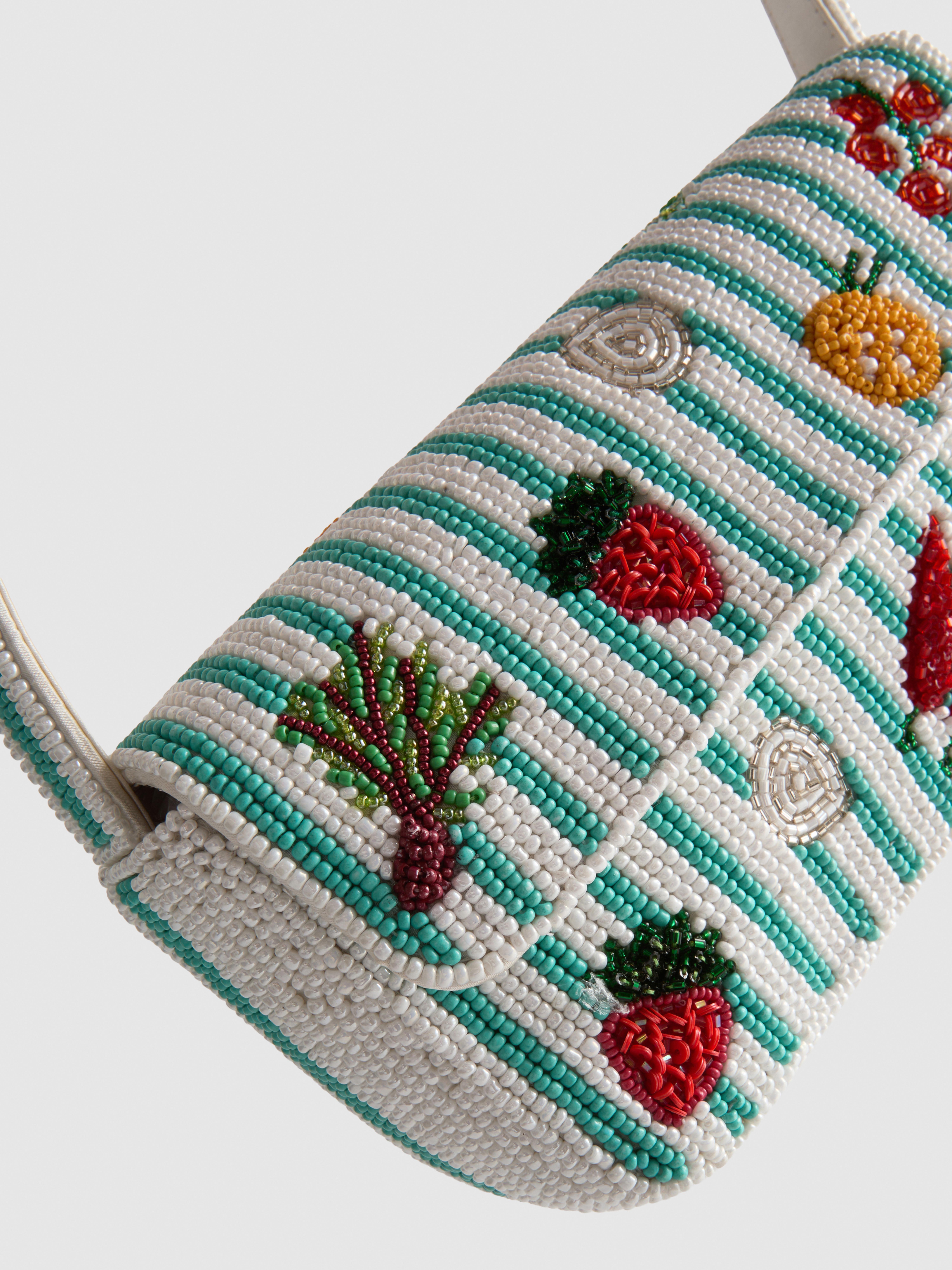 Women's Blue Beaded Vegetable Shoulder Bag | Primark