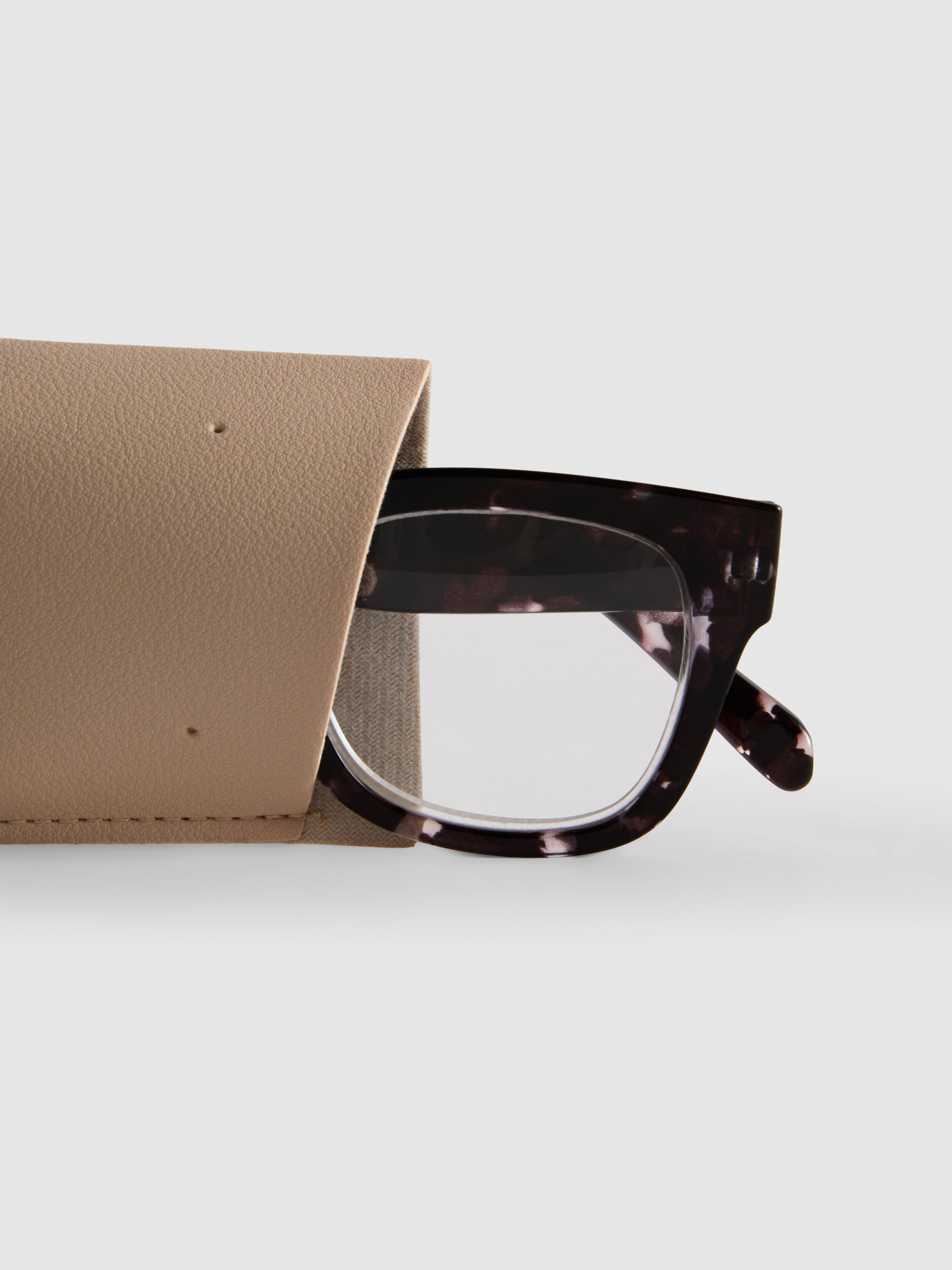 Marbled Rectangular Frame Glasses