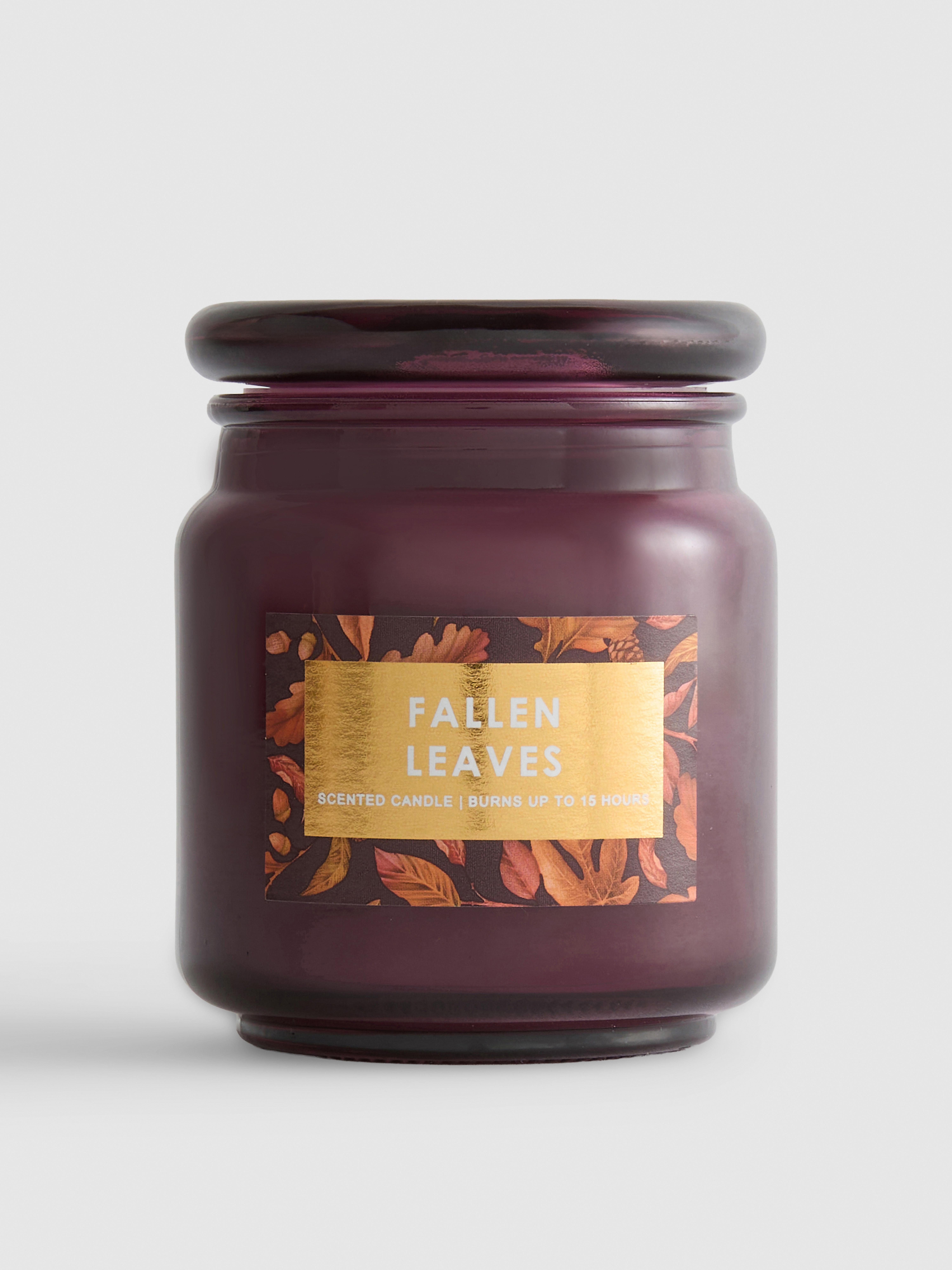 Scented Candle In Lidded Jar Burgundy