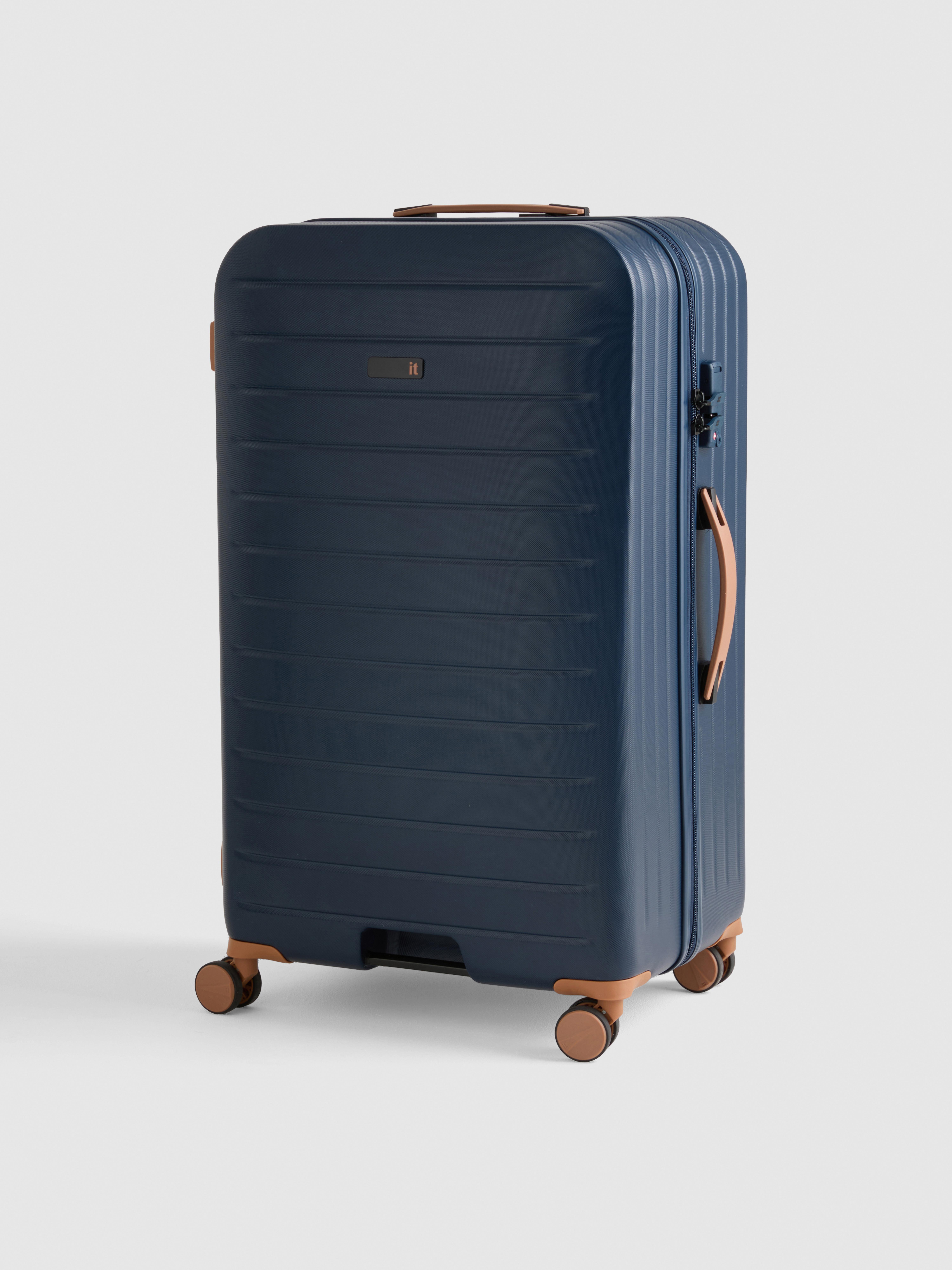 8-Wheel Moulded Hardshell Suitcase Navy