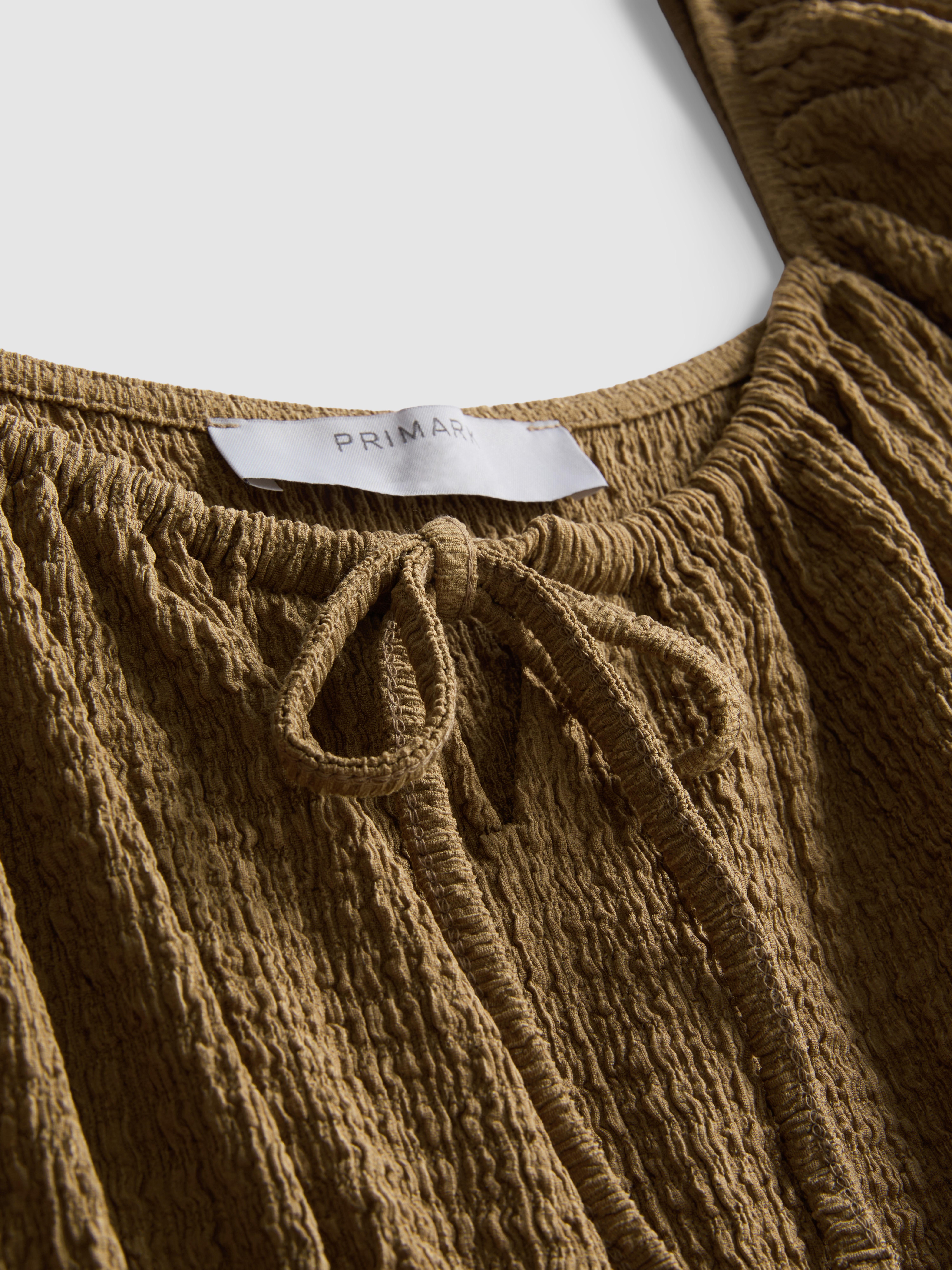 Milchmädchen-Minikleid in Knitteroptik