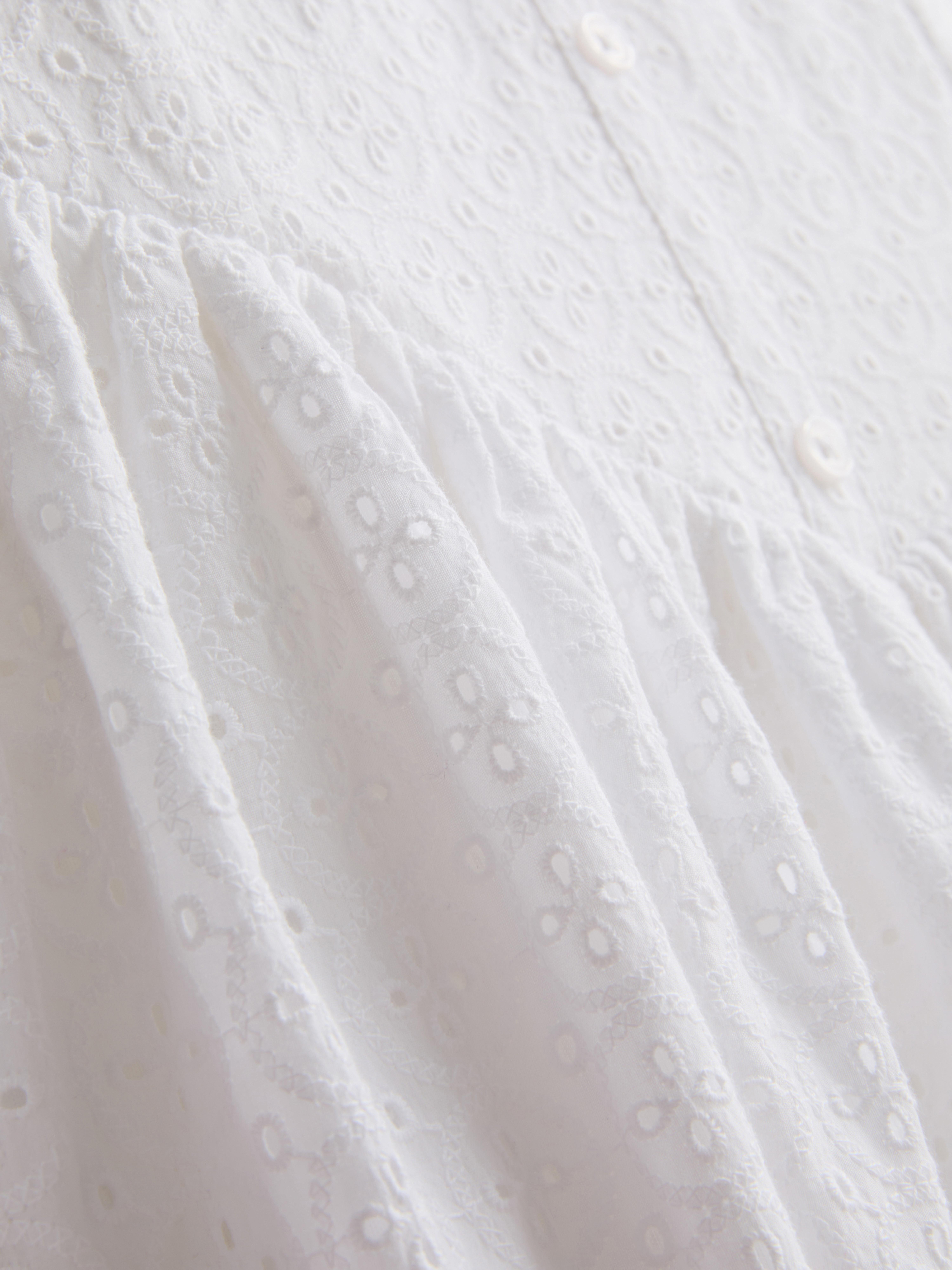 Cotton Broderie Corset Mini Dress